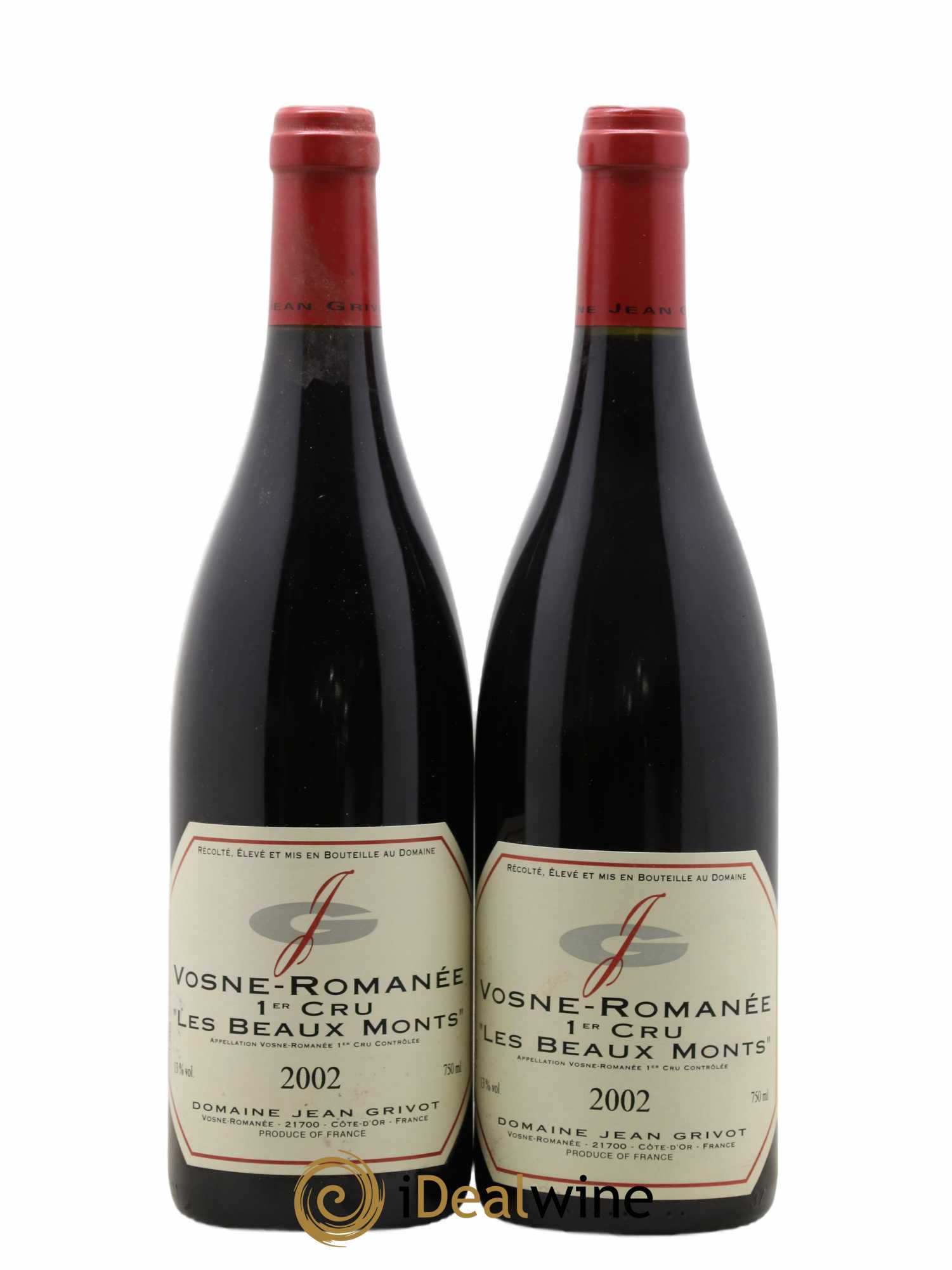 Vosne-Romanée 1er Cru Les Beaux-Monts Jean Grivot 2002 - Lot de 2 bouteilles - 0