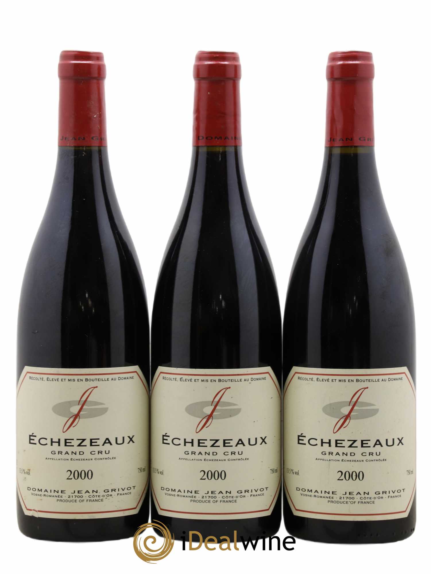 Echezeaux Grand Cru Jean Grivot 2000 - Lot de 3 bouteilles - 0