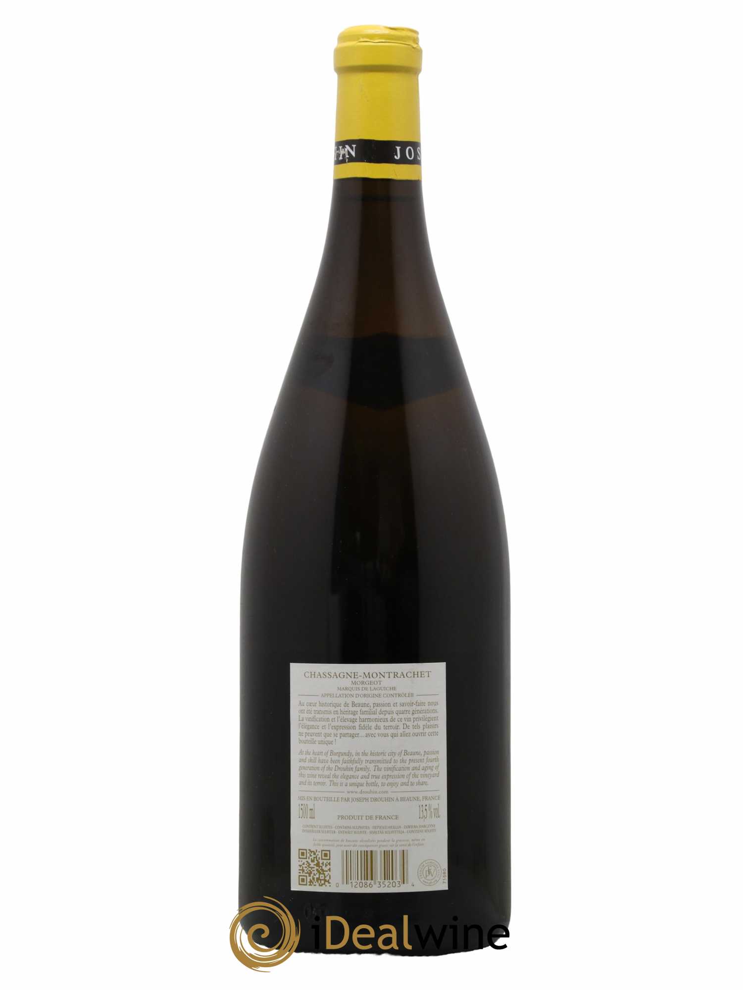 Chassagne-Montrachet 1er Cru Morgeot - Marquis de Laguiche Joseph Drouhin 2018 - Lot de 1 magnum - 1