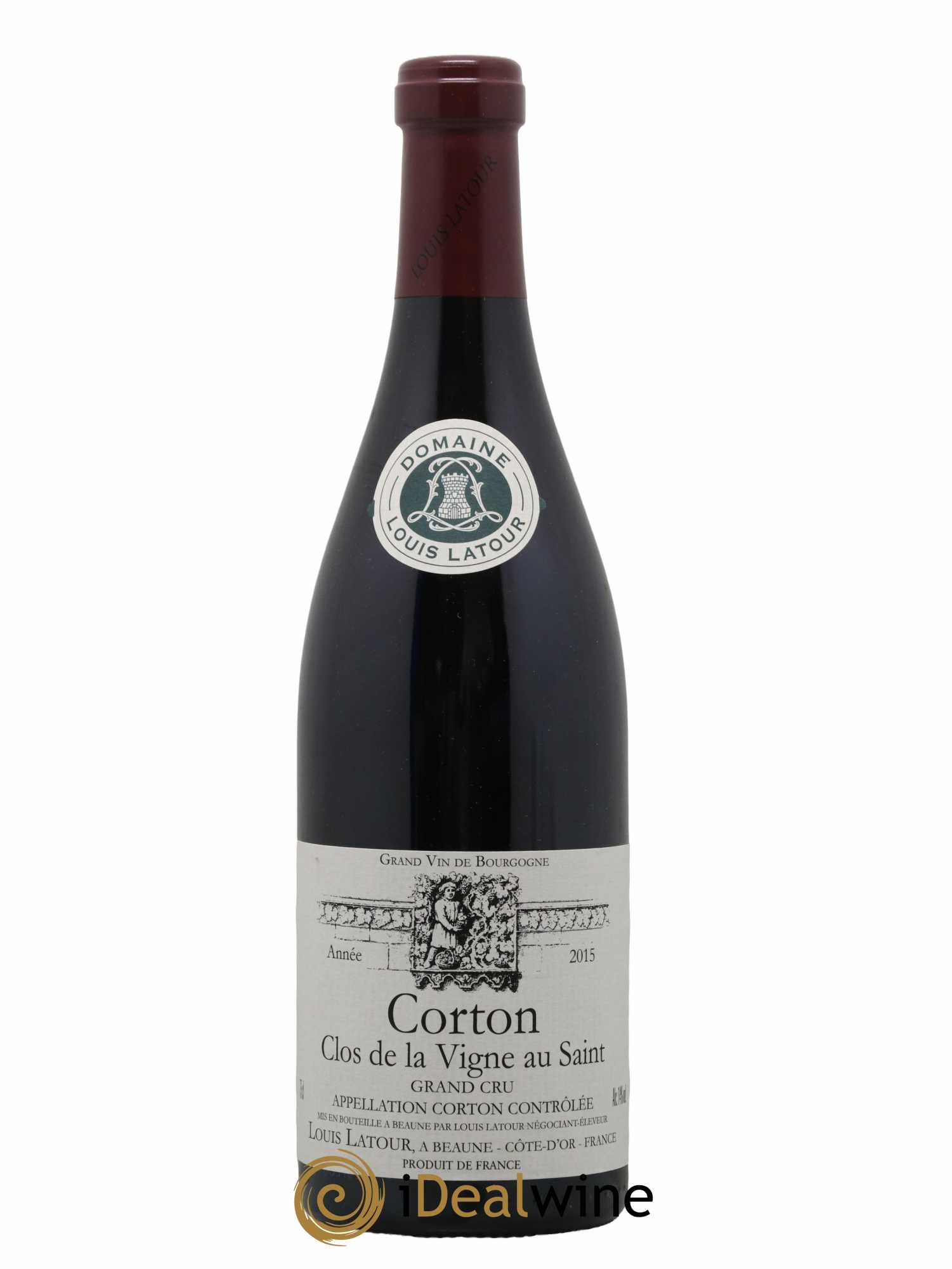 Corton Grand Cru Clos de la vigne au Saint Louis Latour 2015 - Lot de 1 bouteille - 0