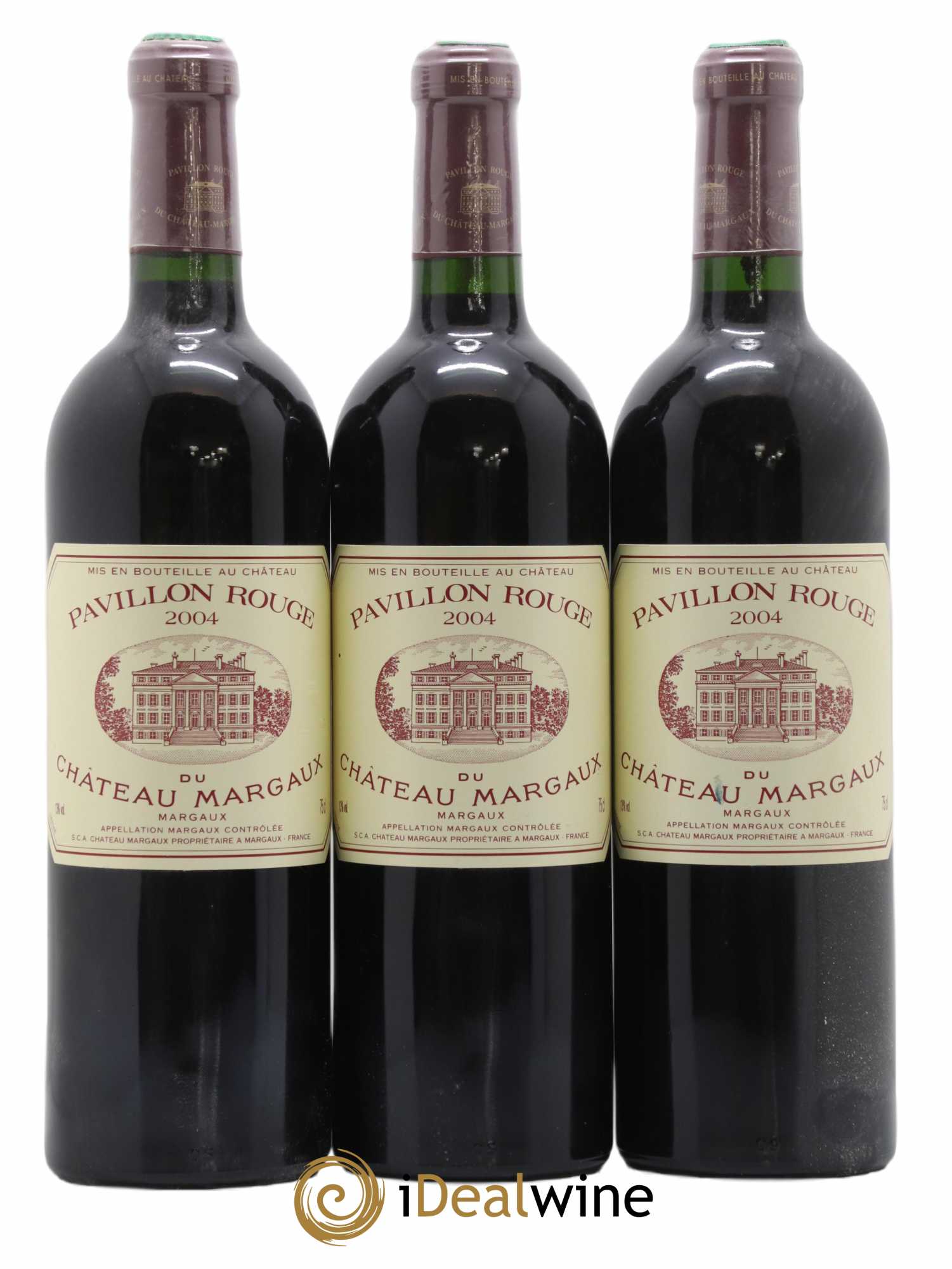 Pavillon Rouge du Château Margaux Second Vin 2004 - Lot de 3 bouteilles - 0