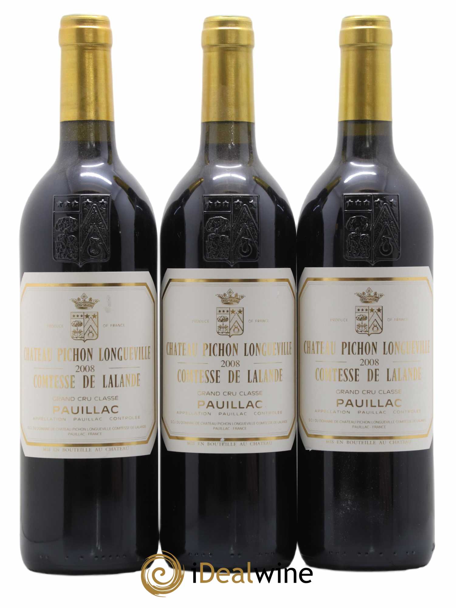 Château Pichon Longueville Comtesse de Lalande 2ème Grand Cru Classé 2008 - Lot de 3 bouteilles - 0