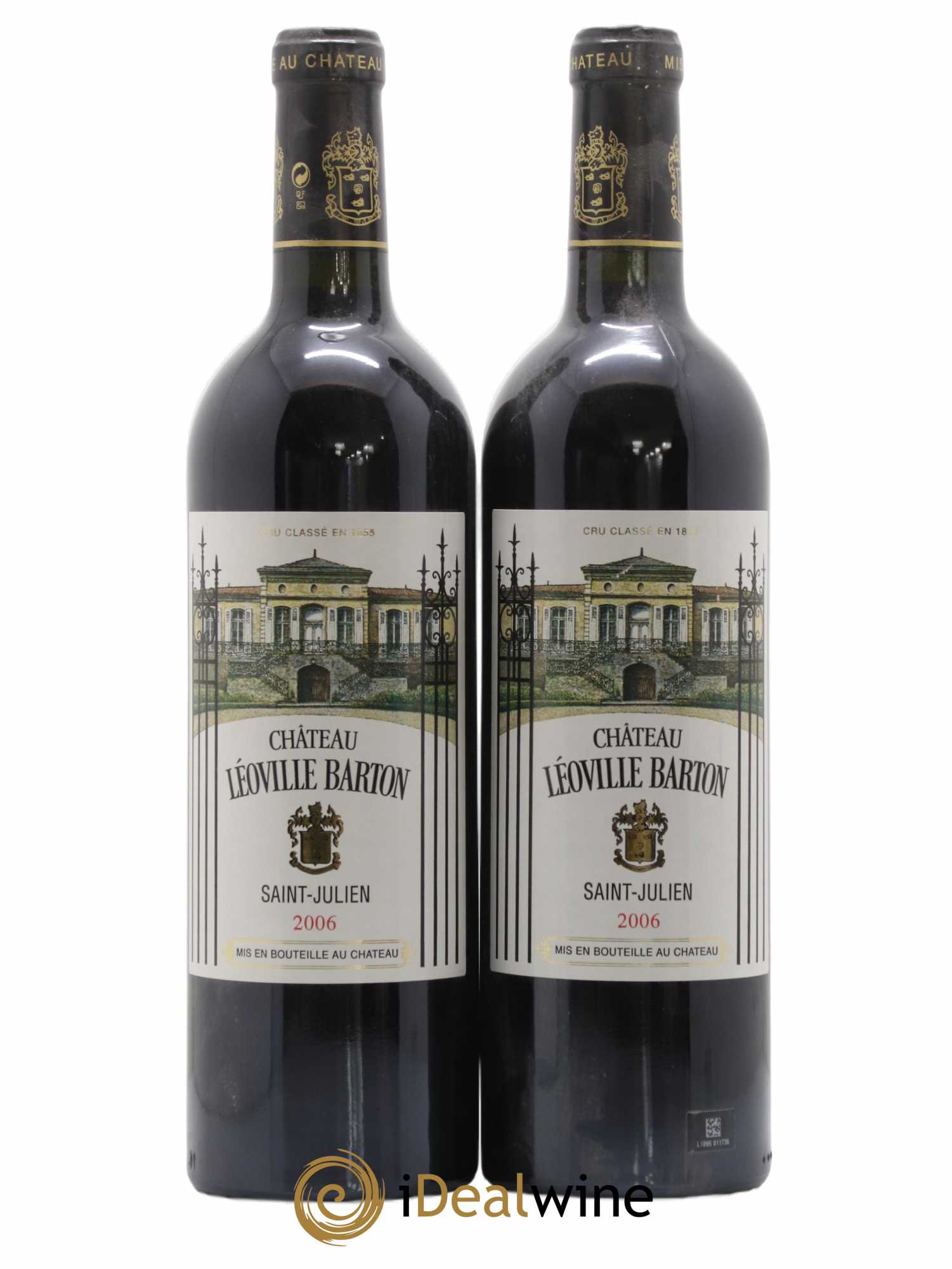 Château Léoville Barton 2ème Grand Cru Classé 2006 - Lot de 2 bouteilles - 0