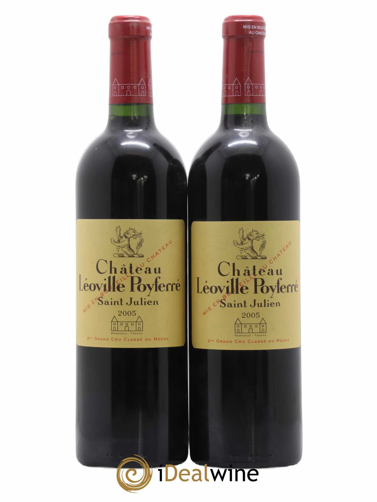 Château Léoville Poyferré 2ème Grand Cru Classé 2005 - Lot de 2 bouteilles - 0