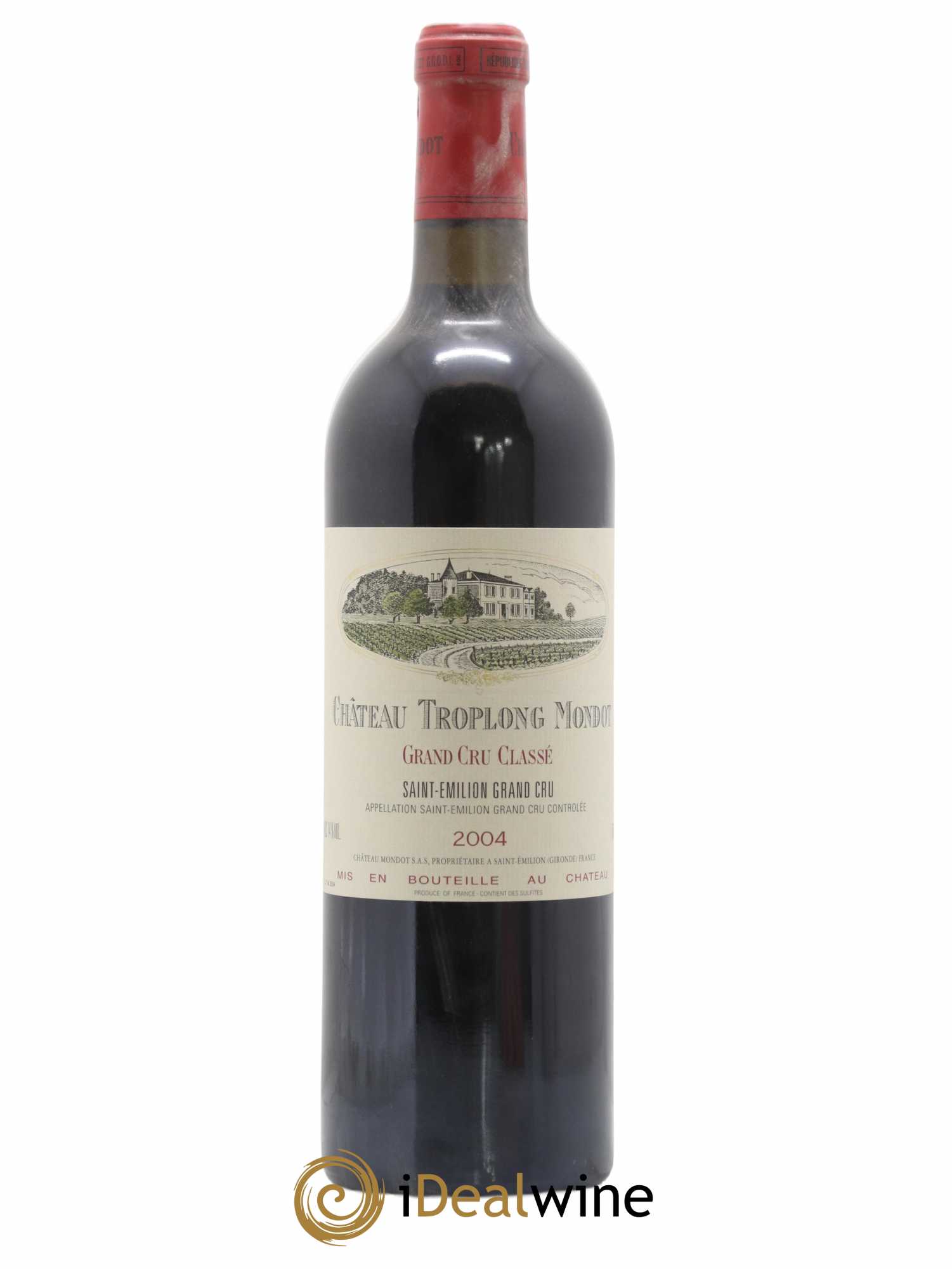 Château Troplong Mondot 1er Grand Cru Classé B 2004 - Lot de 1 bouteille - 0