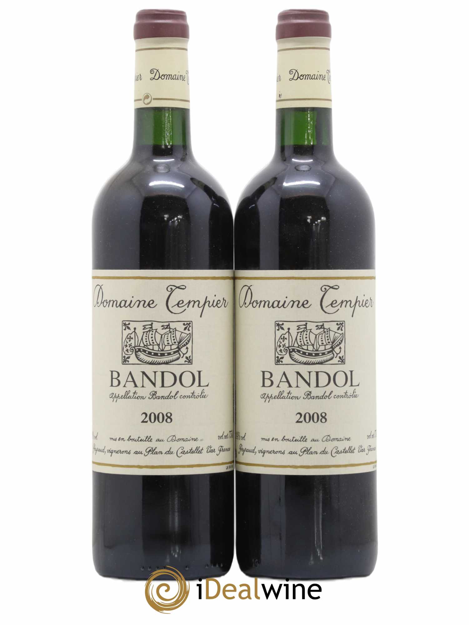 Bandol Domaine Tempier Famille Peyraud 2008 - Lot de 2 bouteilles - 0