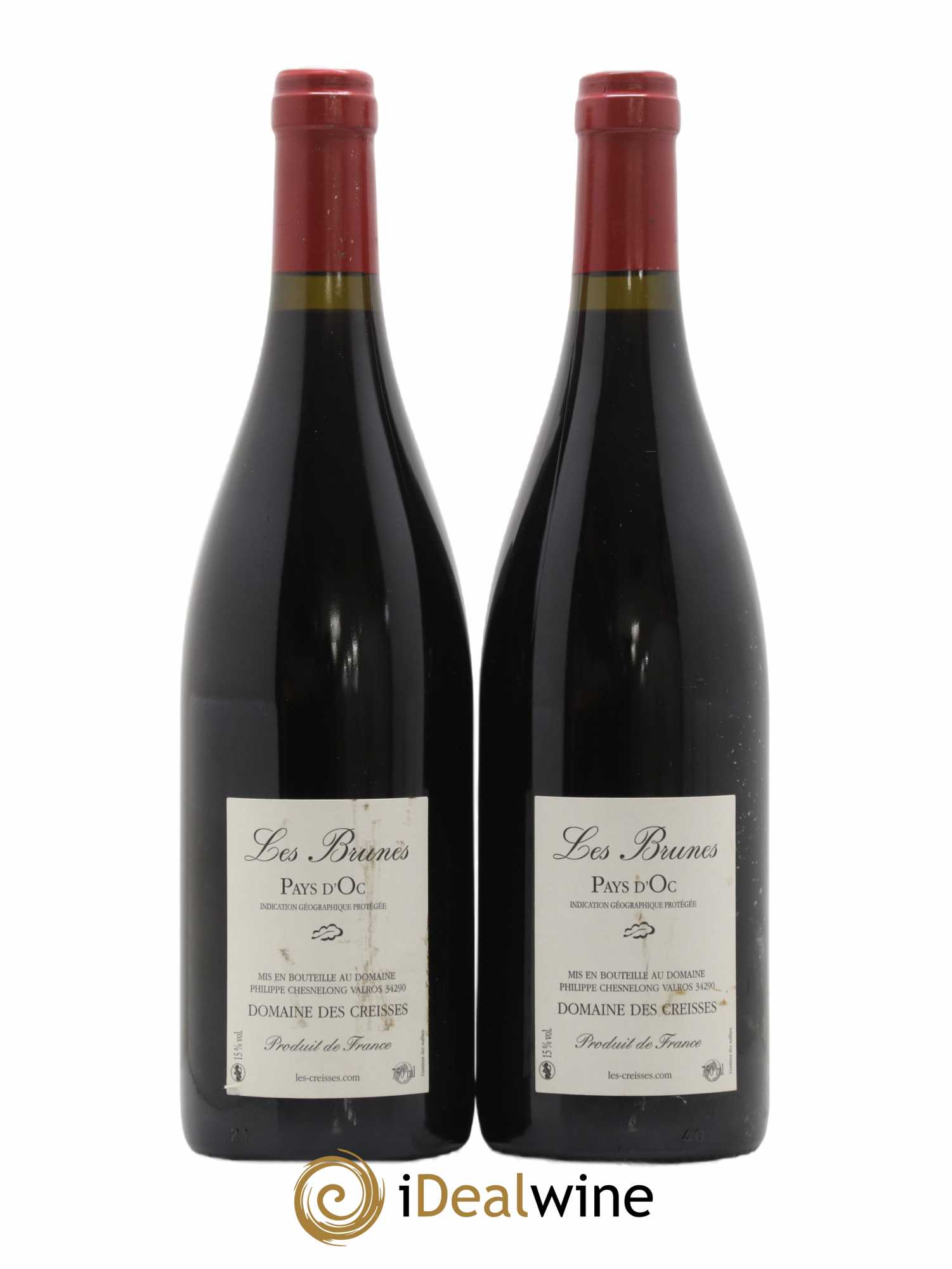 Vin de France Les Brunes Les Creisses (Domaine) 2013 - Lot de 2 bouteilles - 1