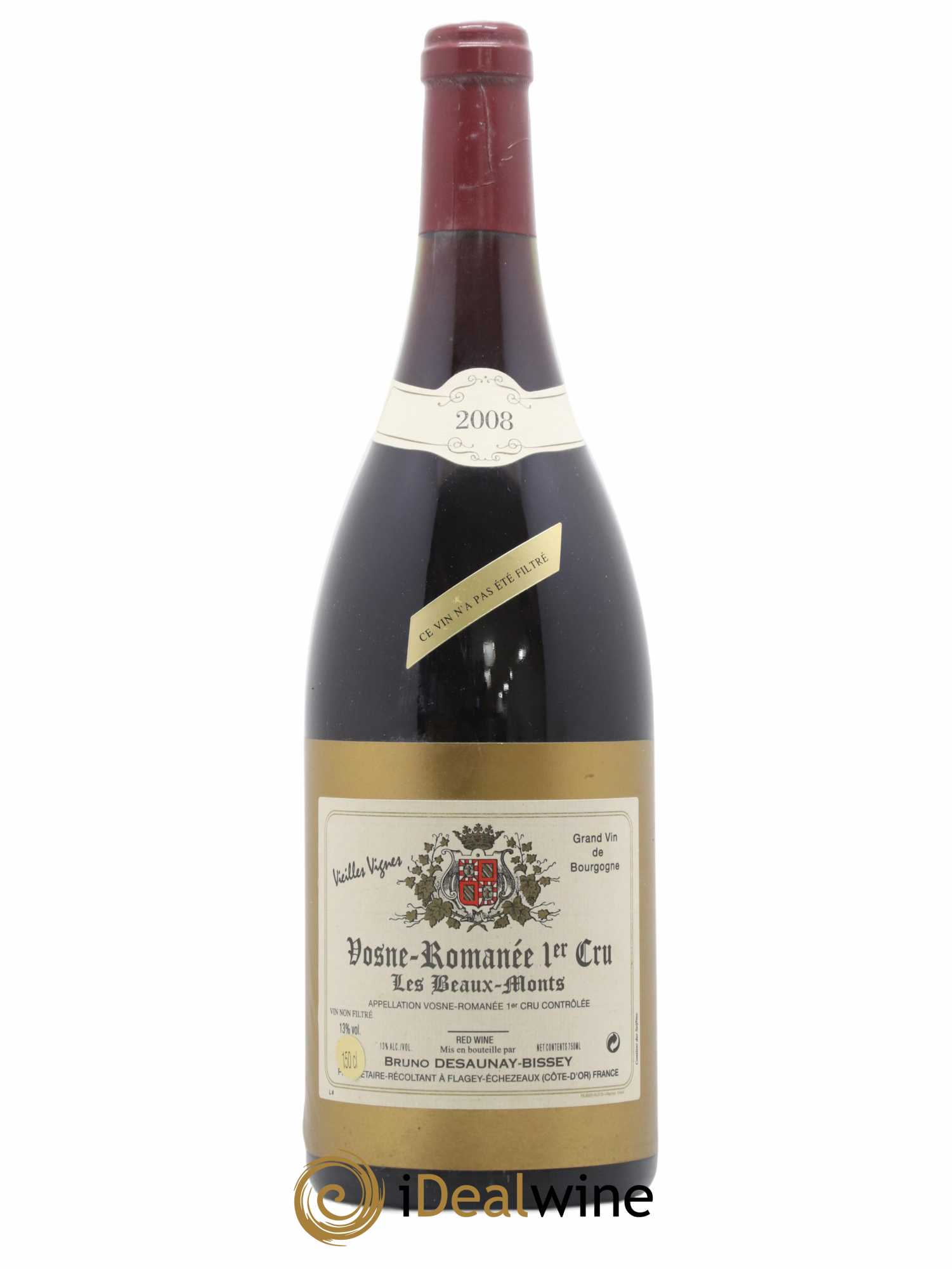 Vosne-Romanée 1er Cru Les Beaux Monts Vieilles Vignes Bruno Desauney-Bissey 2008 - Lot de 1 magnum - 0