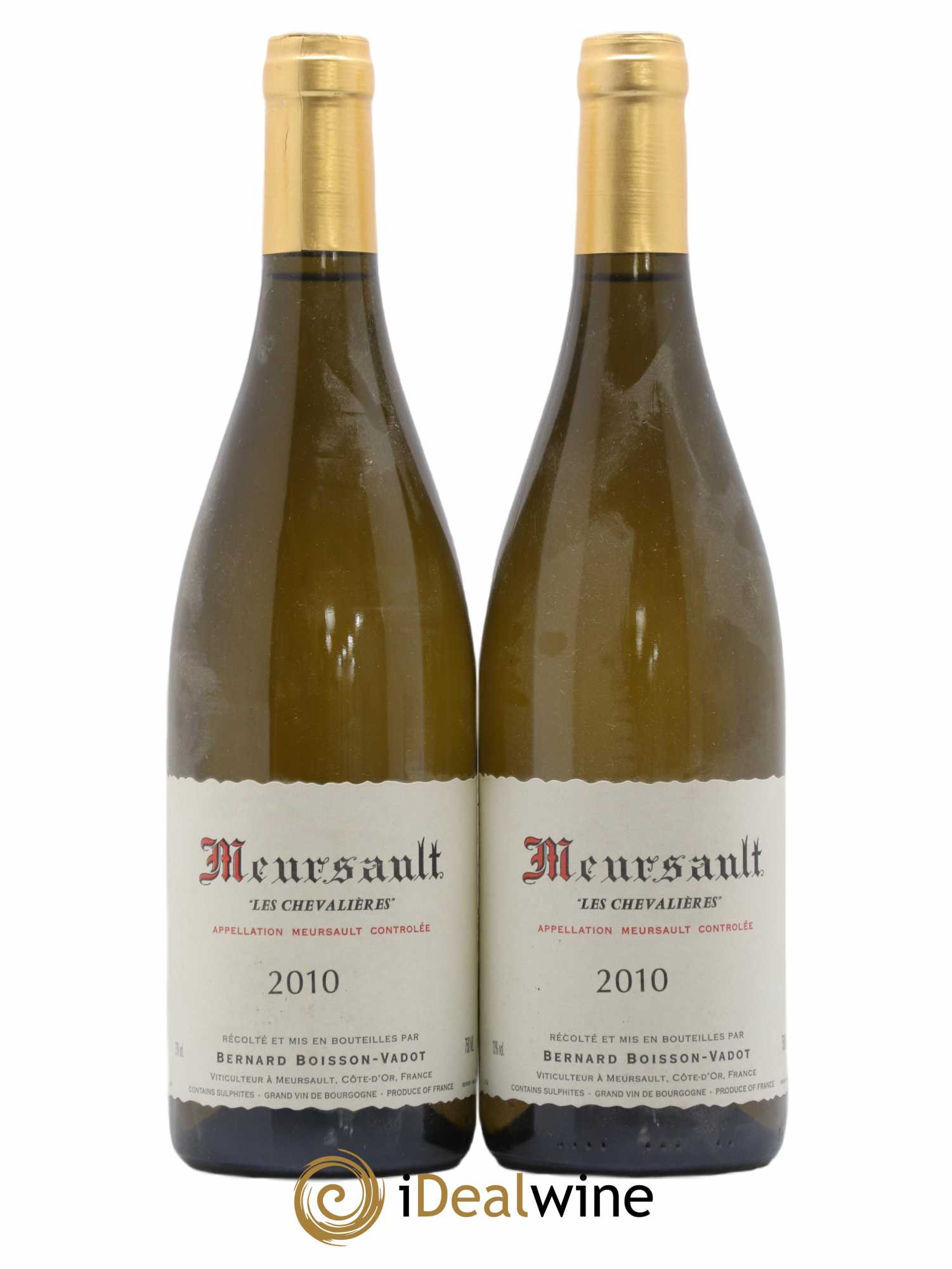 Meursault Les Chevalières Boisson-Vadot (Domaine) 2010 - Lot de 2 bouteilles - 0