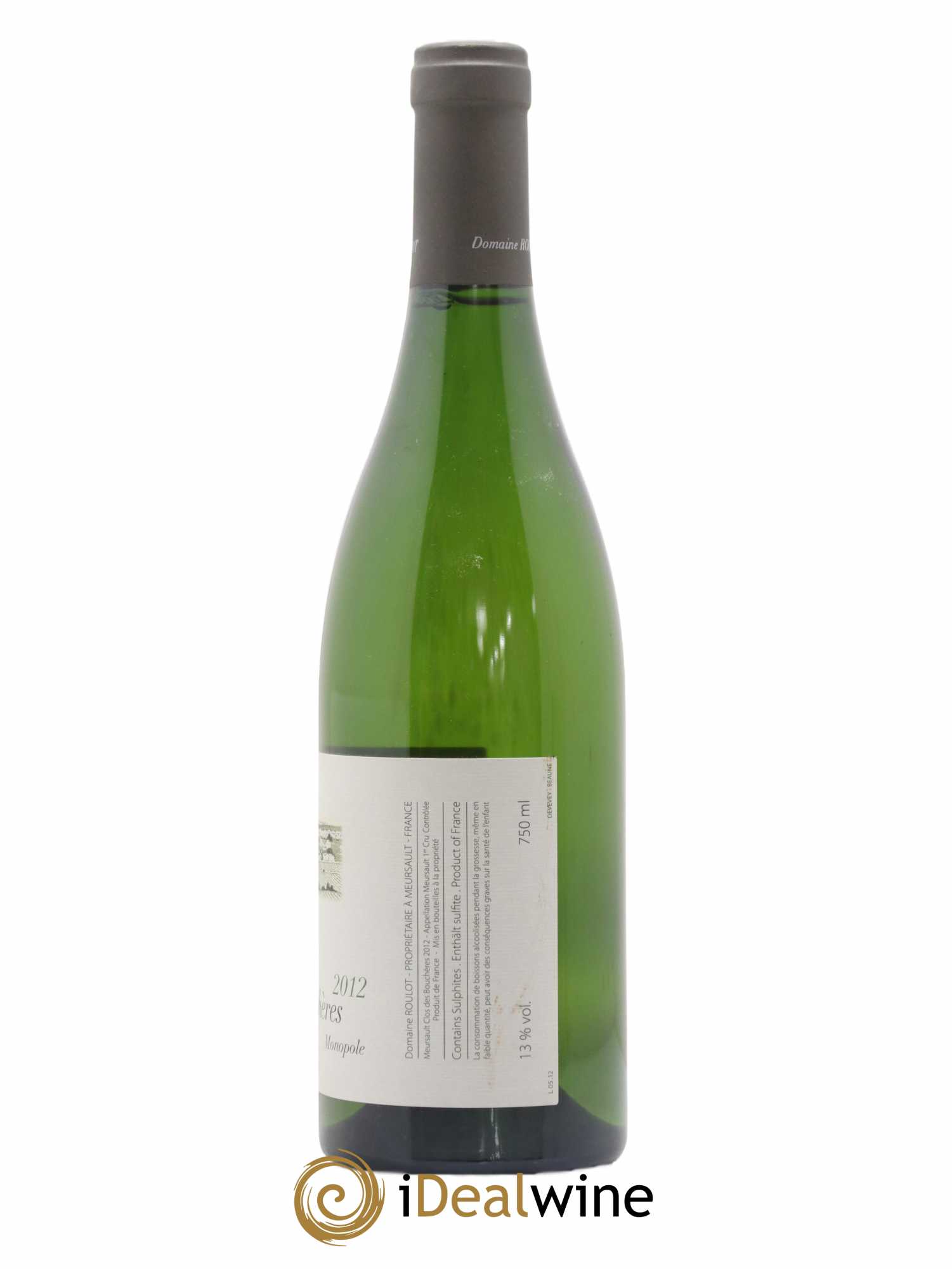 Meursault 1er Cru Clos des Bouchères Roulot (Domaine) 2012 - Lot de 1 bouteille - 1