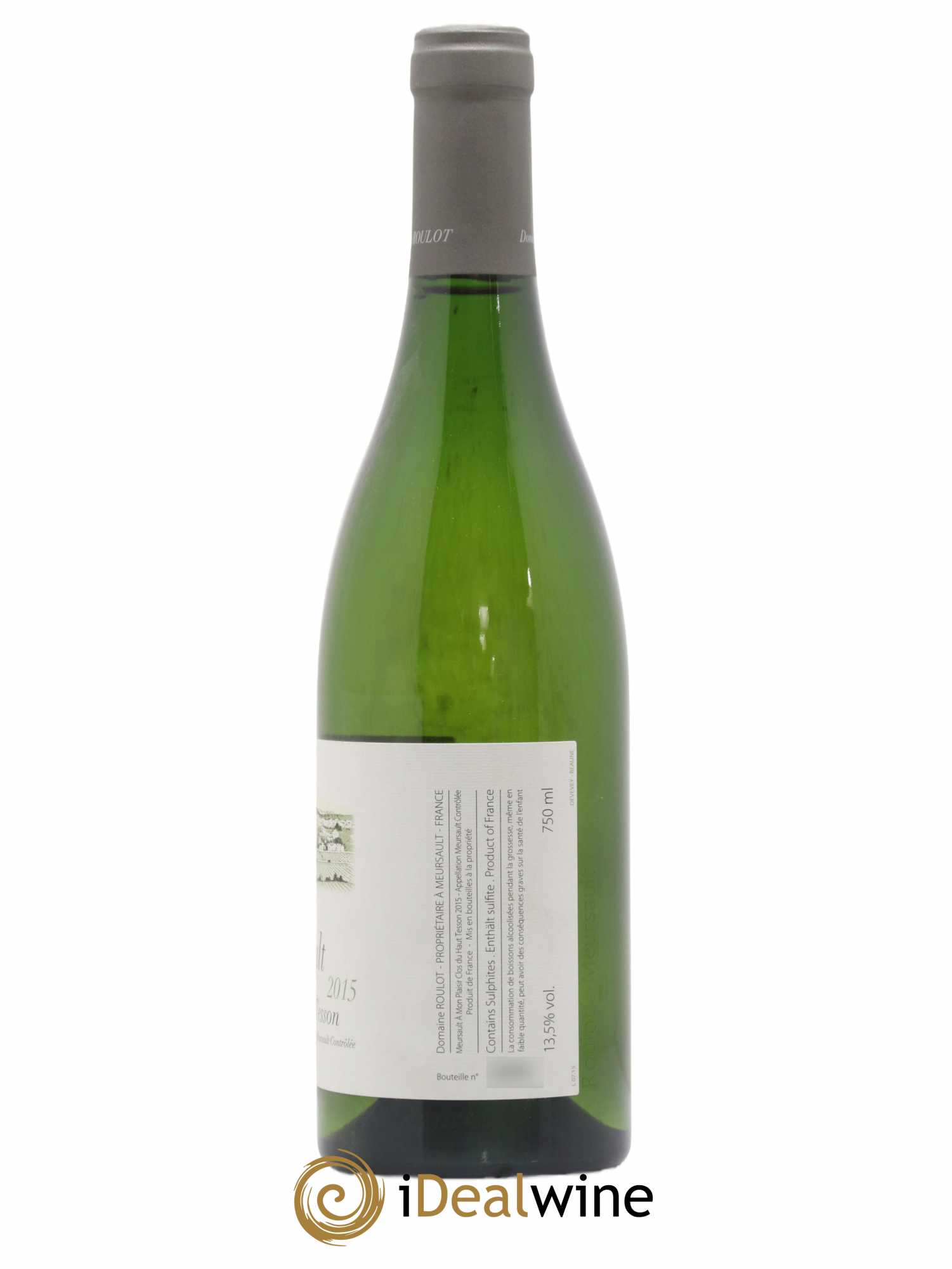 Meursault A mon plaisir Clos du Haut Tesson Roulot (Domaine) 2015 - Lot de 1 bouteille - 1