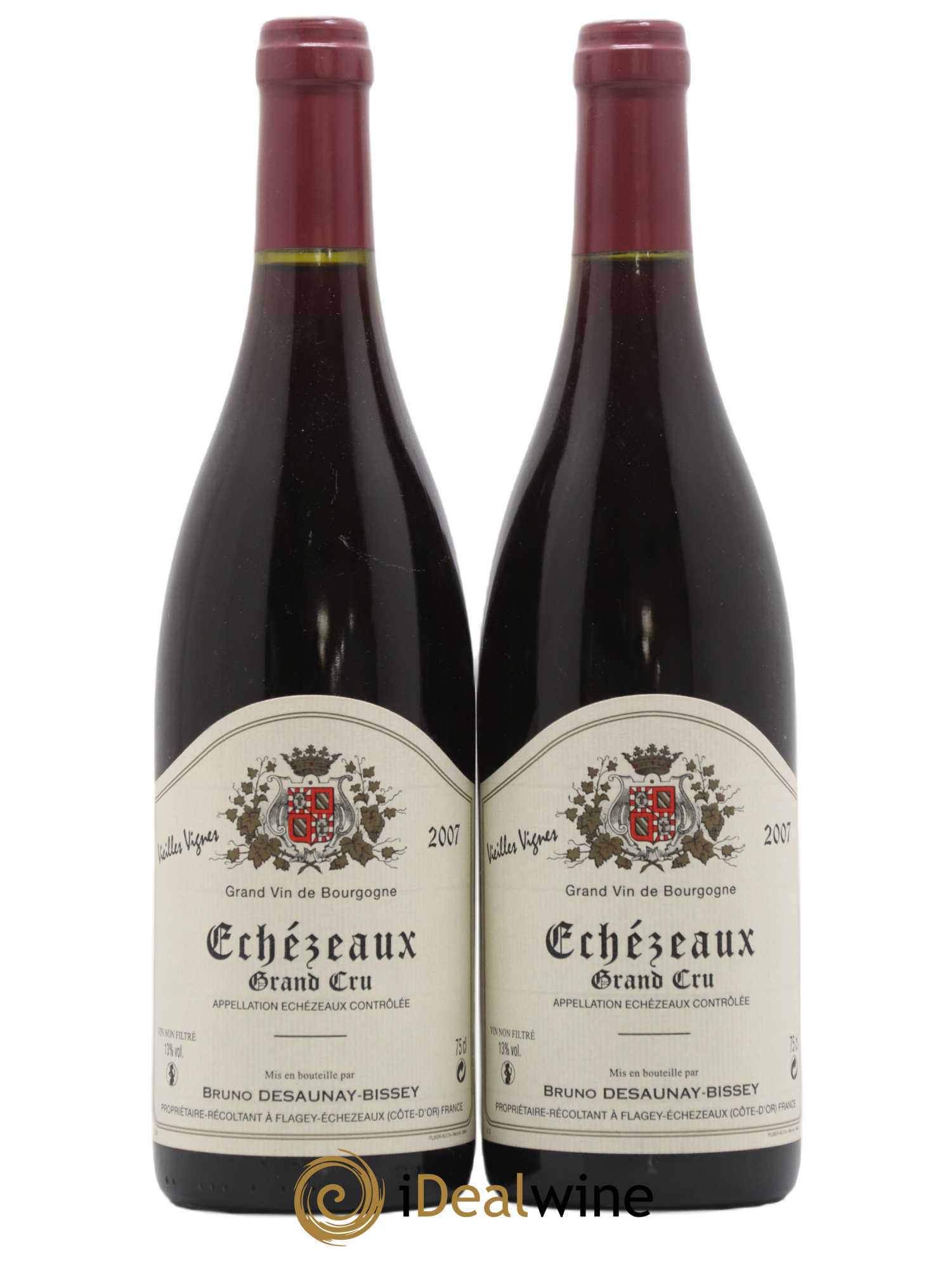 Echezeaux Grand Cru Vieilles Vignes Bruno Desauney-Bissey 2007 - Lot de 2 bouteilles - 0