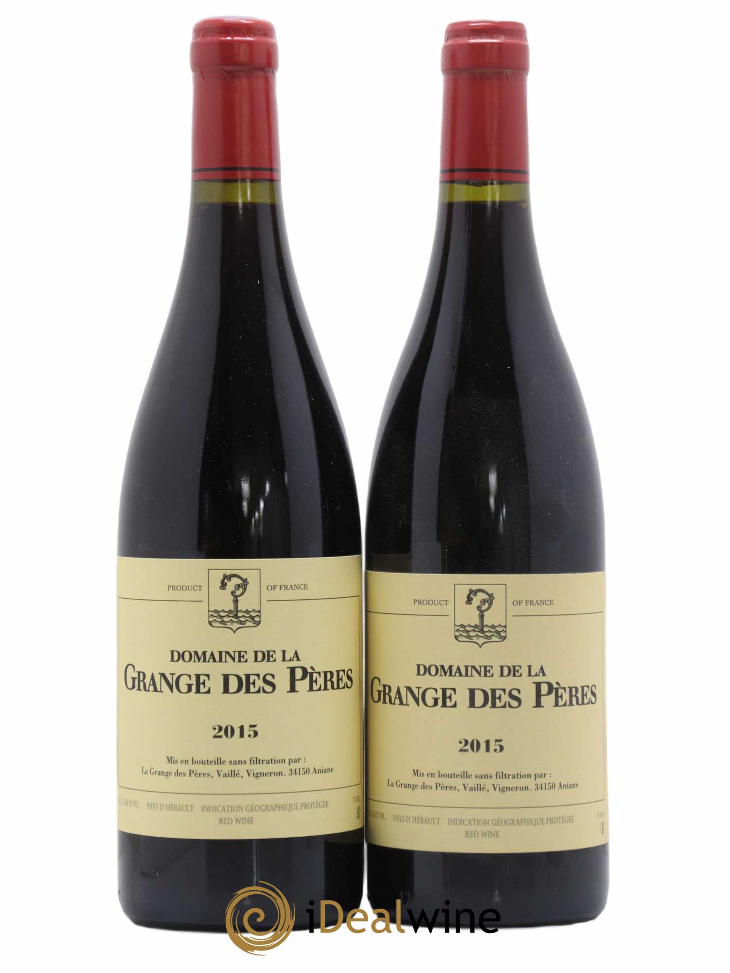 Pays d'Hérault Grange des Pères Laurent Vaillé 2015 - Lot de 2 bouteilles - 0