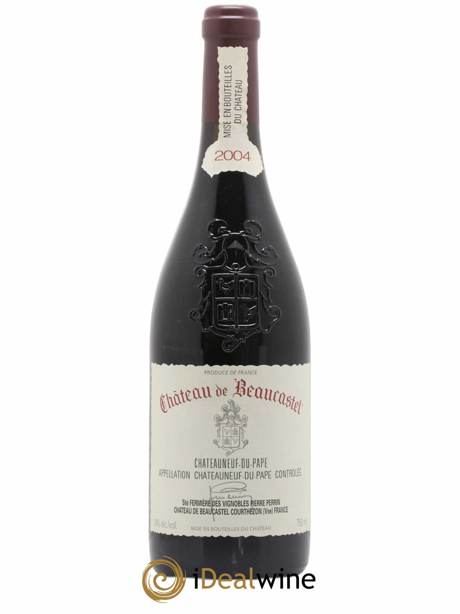 Châteauneuf-du-Pape Château de Beaucastel Famille Perrin 2004 - Lot de 1 bouteille - 0