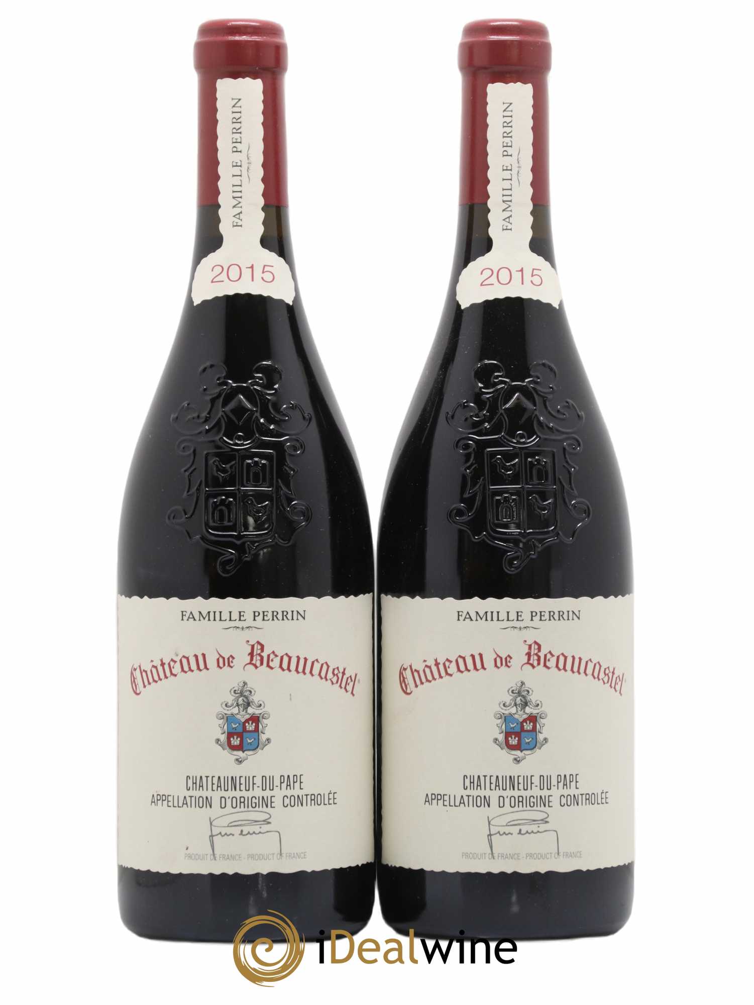 Châteauneuf-du-Pape Château de Beaucastel Famille Perrin 2015 - Lot de 2 bouteilles - 0