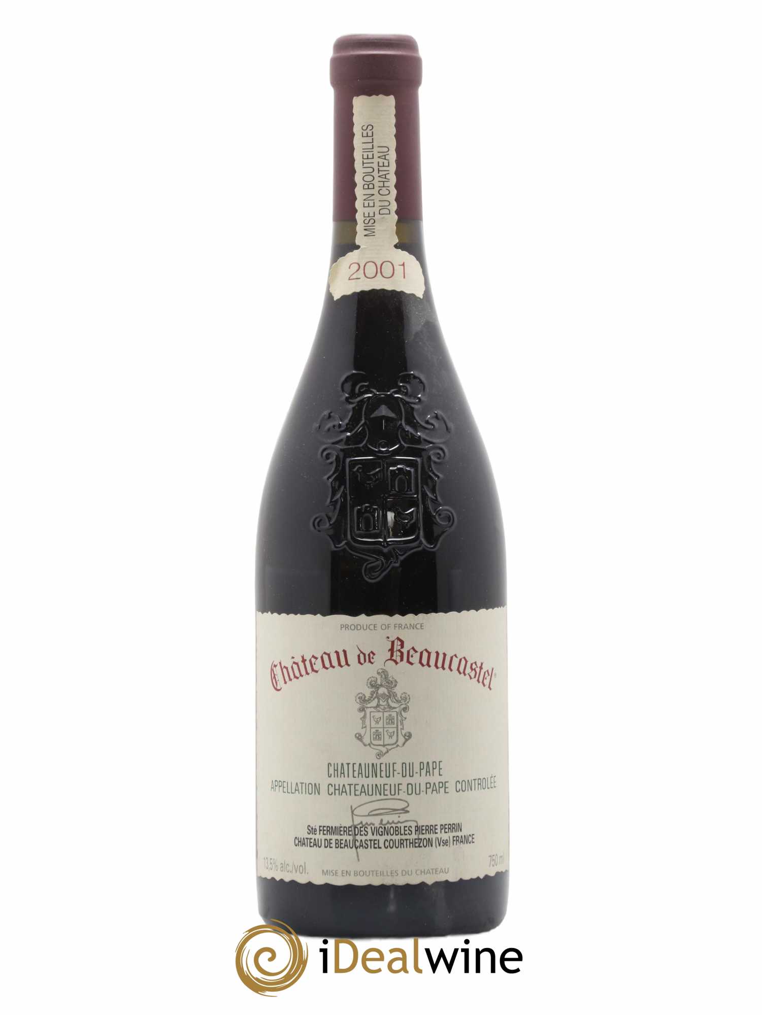 Châteauneuf-du-Pape Château de Beaucastel Famille Perrin 2001 - Lot de 1 bouteille - 0