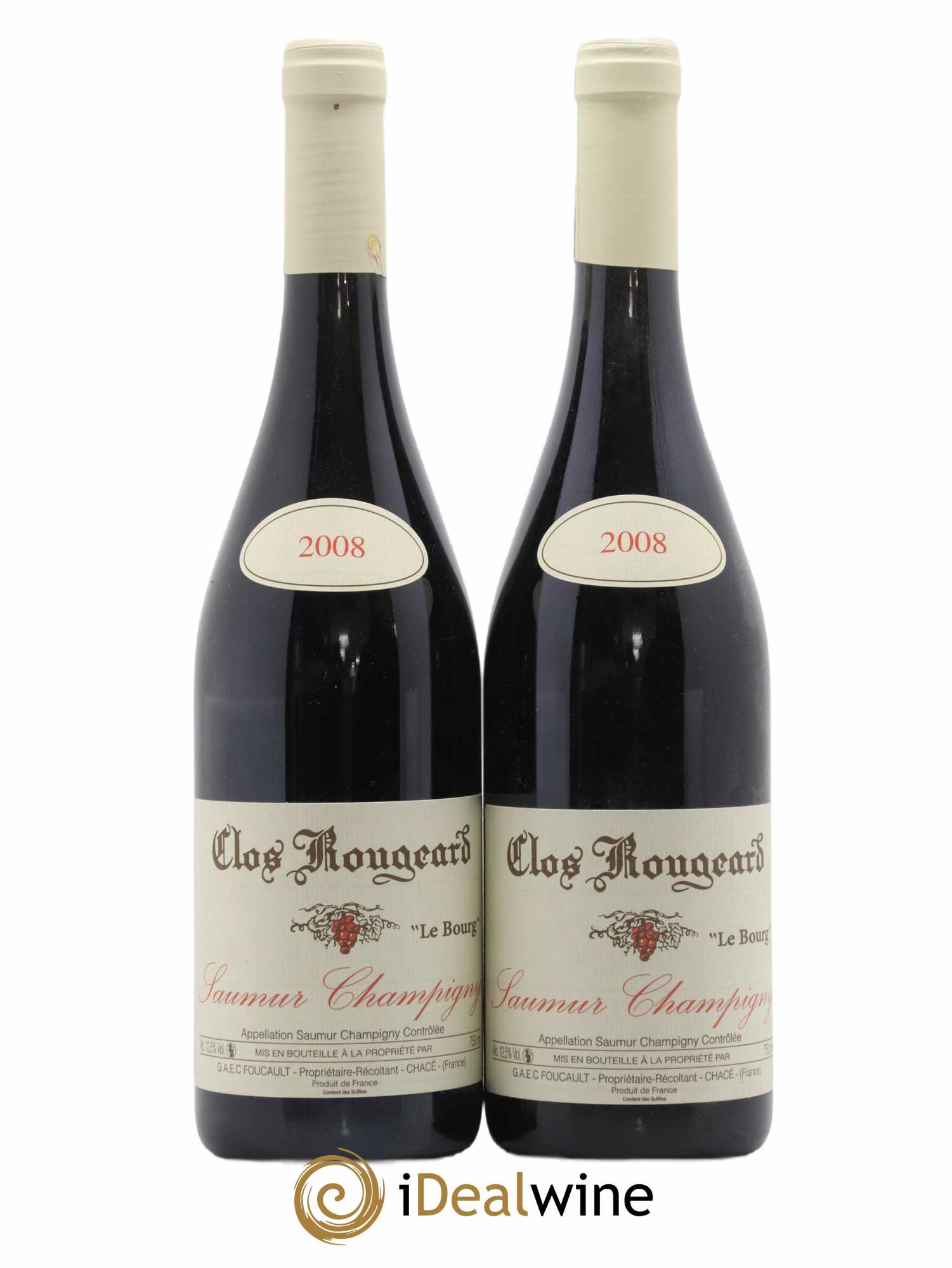 Saumur-Champigny Le Bourg Clos Rougeard 2008 - Lot de 2 bouteilles - 0