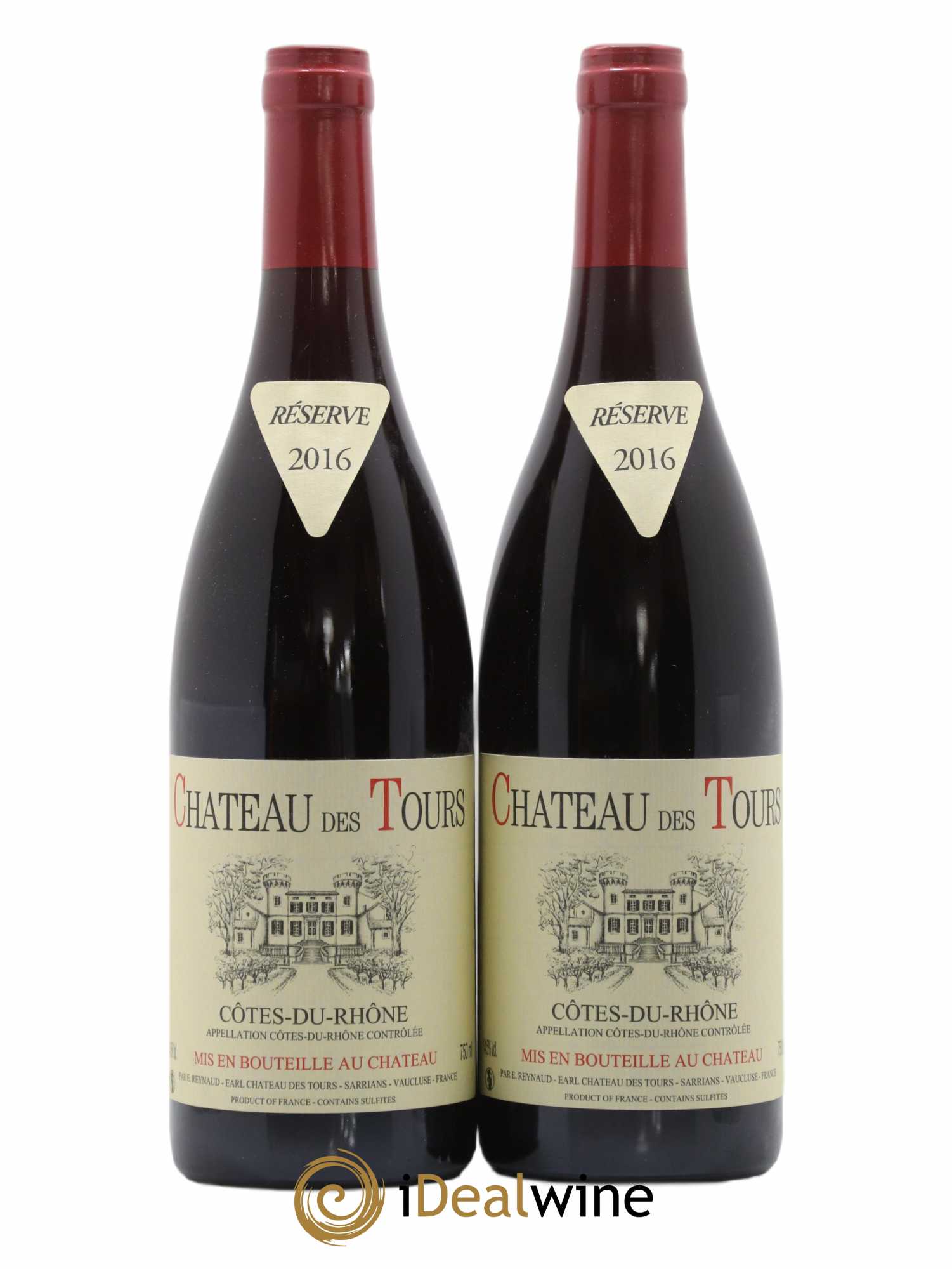 Côtes-du-Rhône Château des Tours Emmanuel Reynaud 2016 - Lot de 2 bouteilles - 0