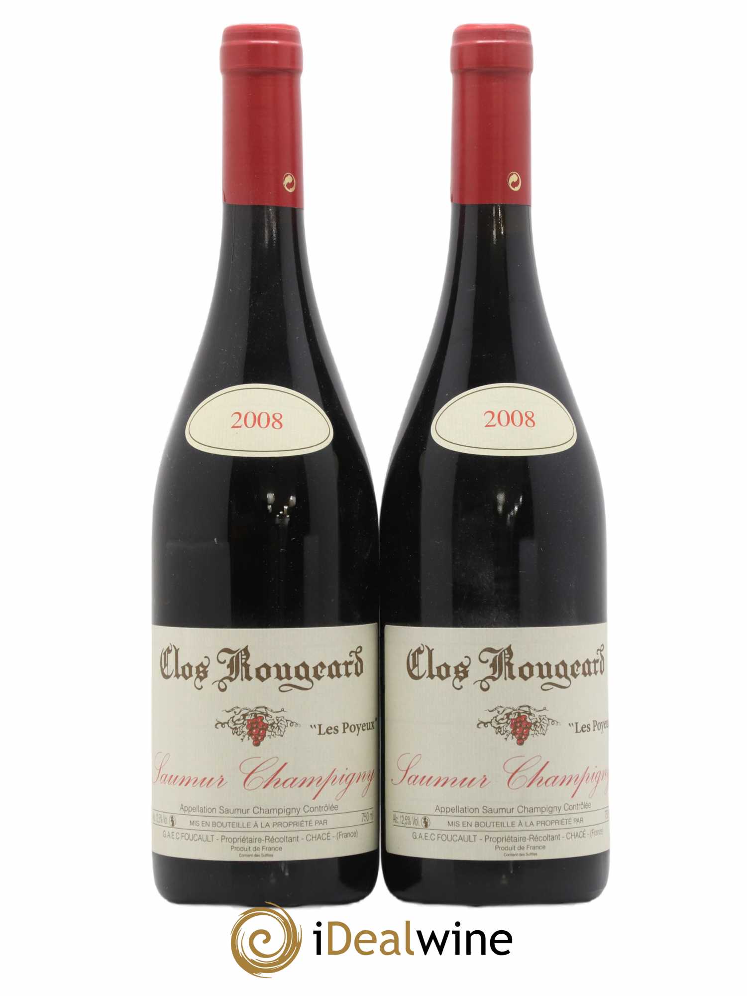 Saumur-Champigny Les Poyeux Clos Rougeard 2008 - Lot de 2 bouteilles - 0