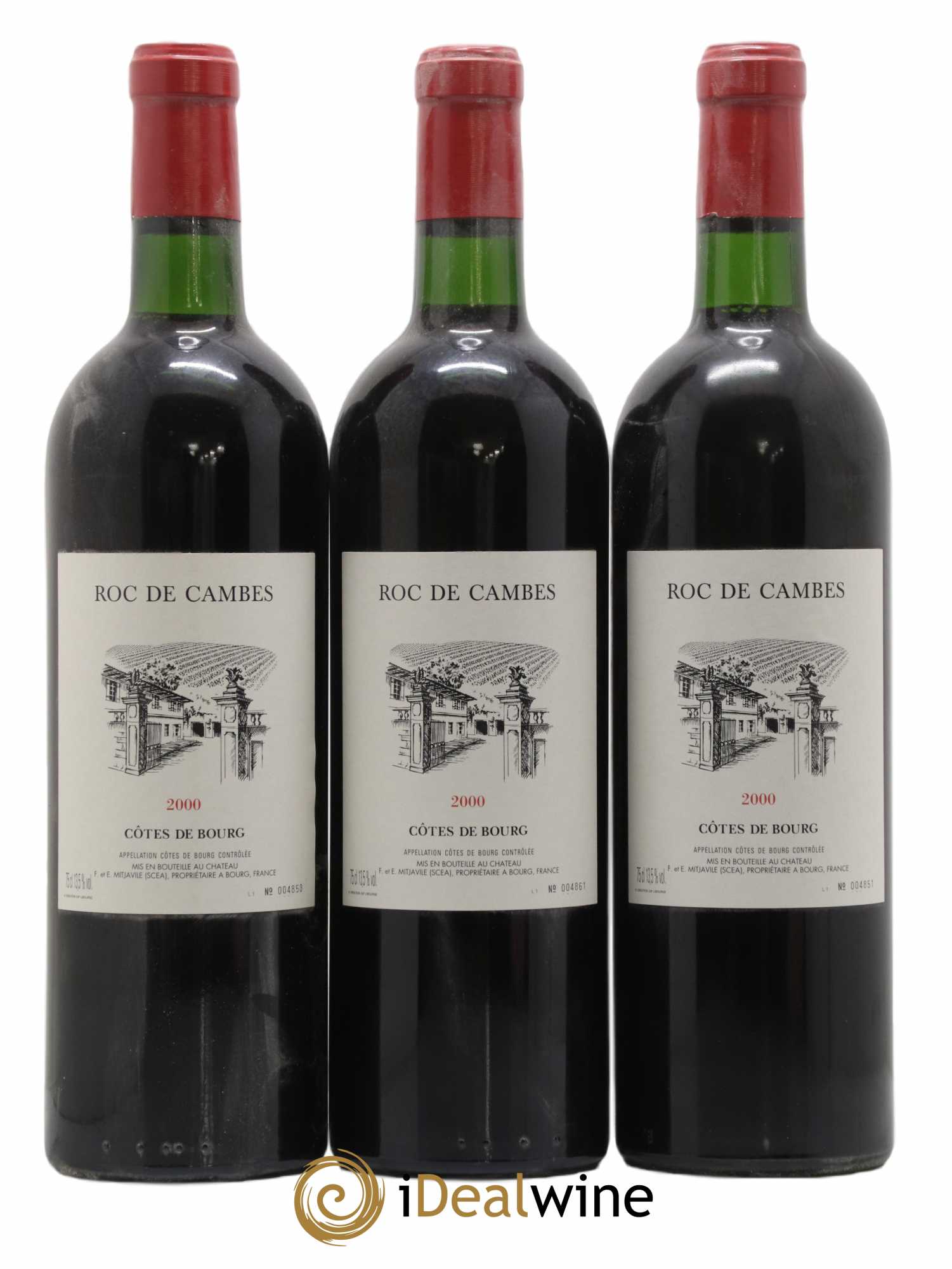 Roc de Cambes 2000 - Posten von 3 Flaschen - 0