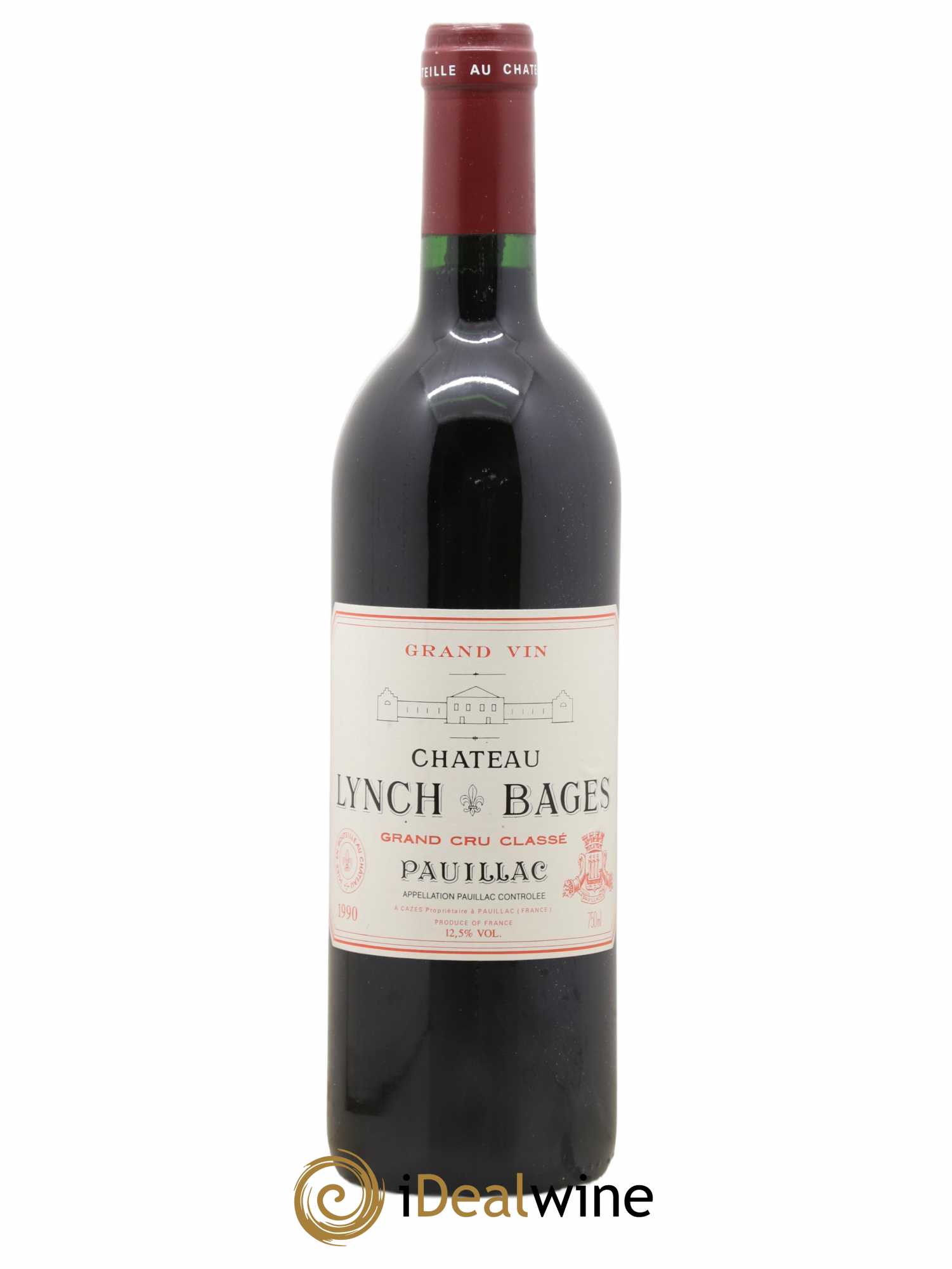 Château Lynch Bages 5ème Grand Cru Classé 1990 - Lot de 1 bouteille - 0