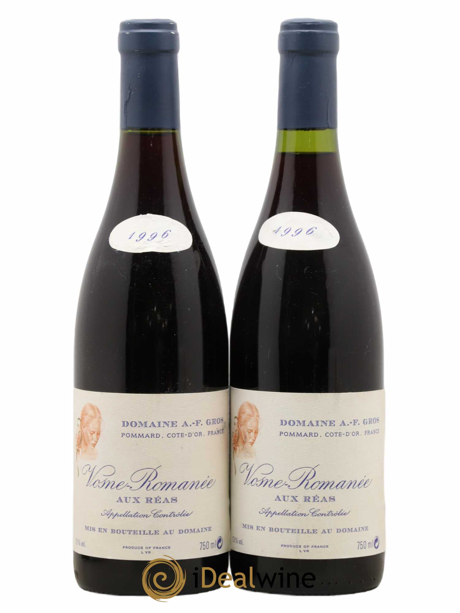 Vosne-Romanée Aux Reas A.-F. Gros 1996 - Lot de 2 bouteilles - 0