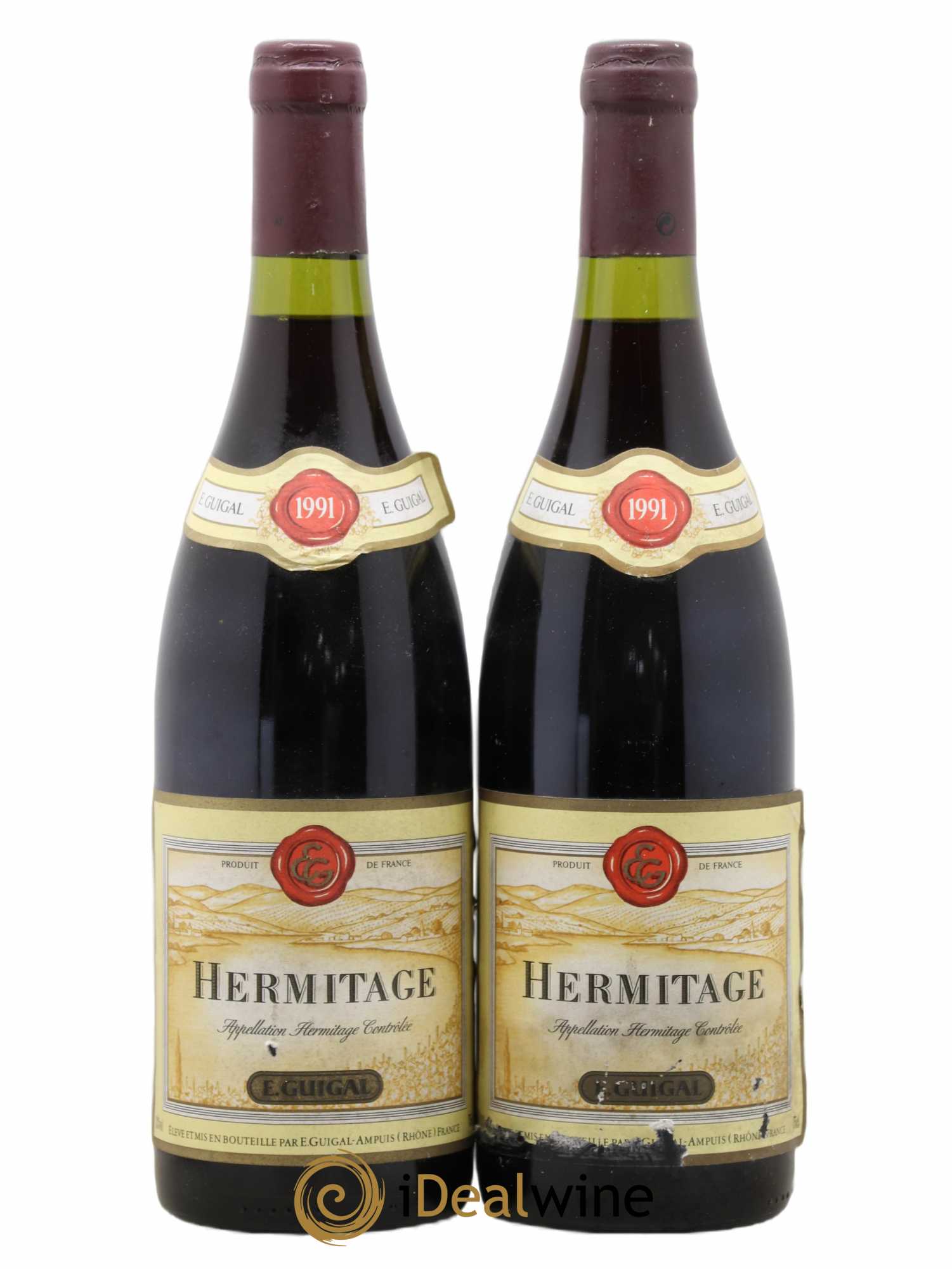 Hermitage Guigal 1991 - Lot de 2 bouteilles - 0