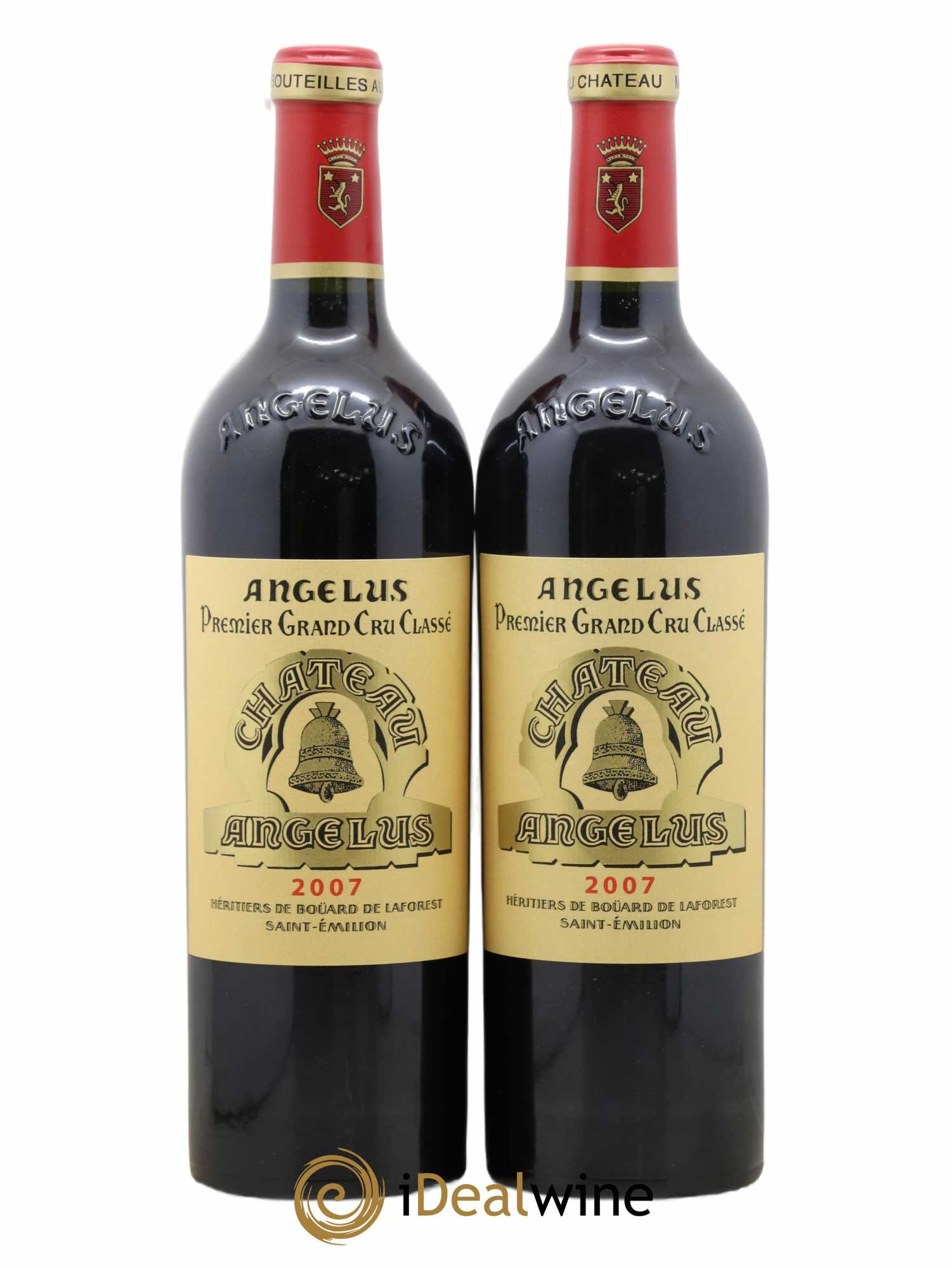 Château Angélus 1er Grand Cru Classé A 2007 - Lot de 2 bouteilles - 0