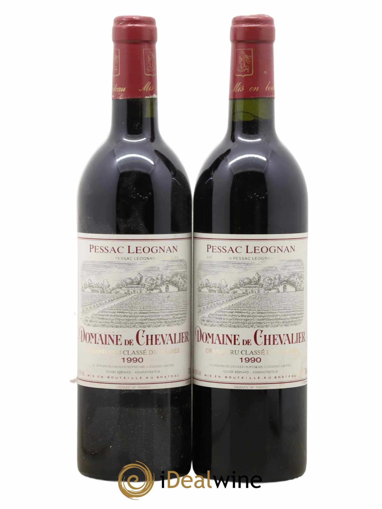 Domaine de Chevalier Cru Classé de Graves 1990 - Lot de 2 bouteilles - 0