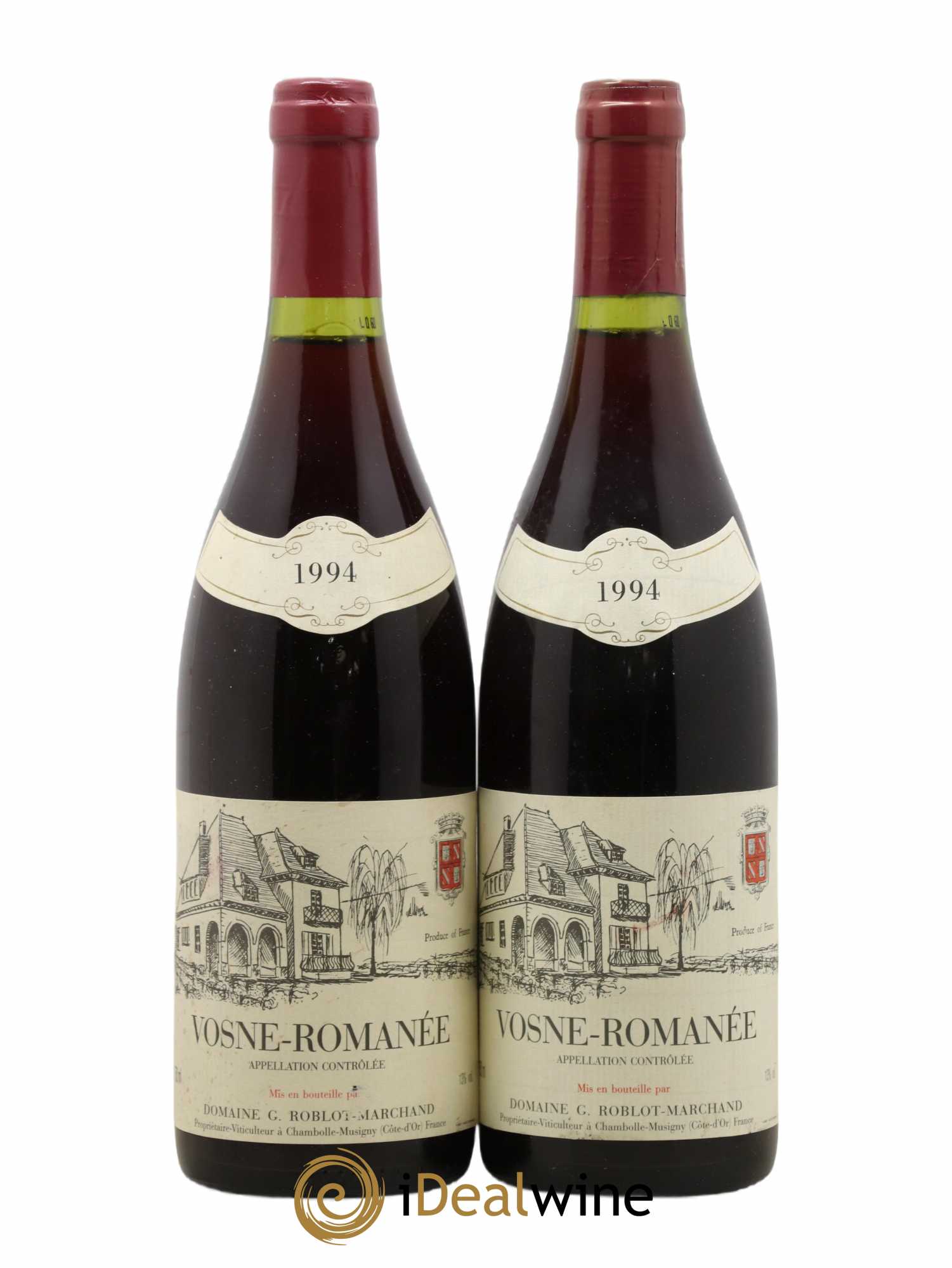 Vosne-Romanée Domaine Roblot - Marchand 1994 - Posten von 2 Flaschen - 0