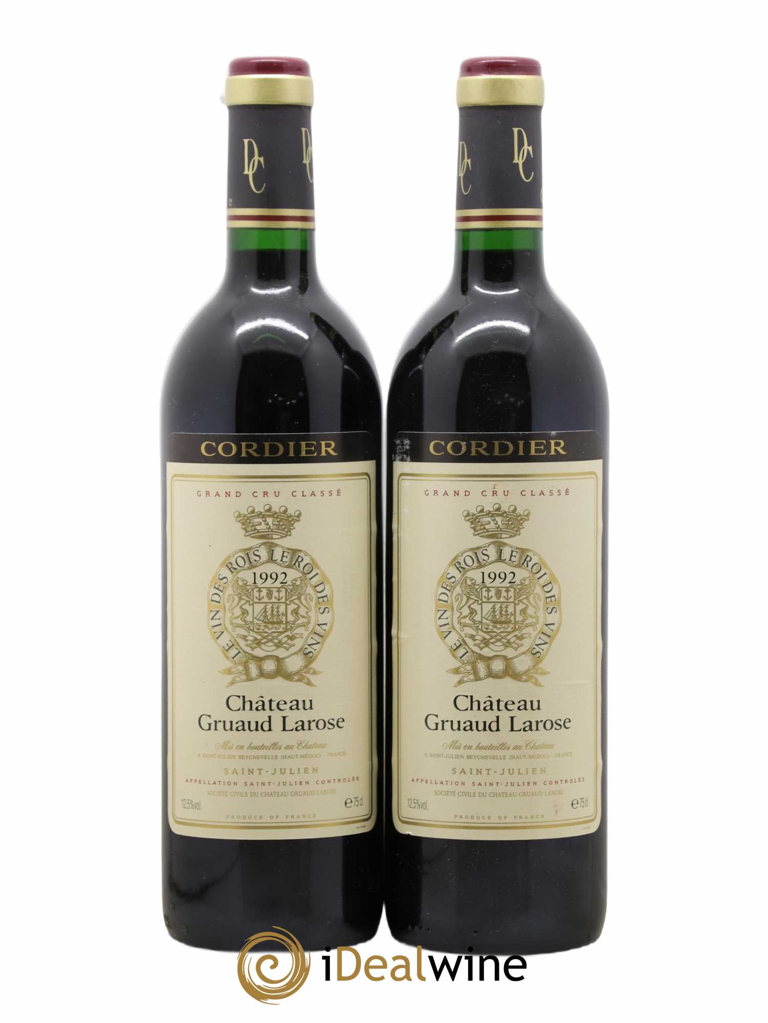 Château Gruaud Larose 2ème Grand Cru Classé 1992 - Lot de 2 bouteilles - 0