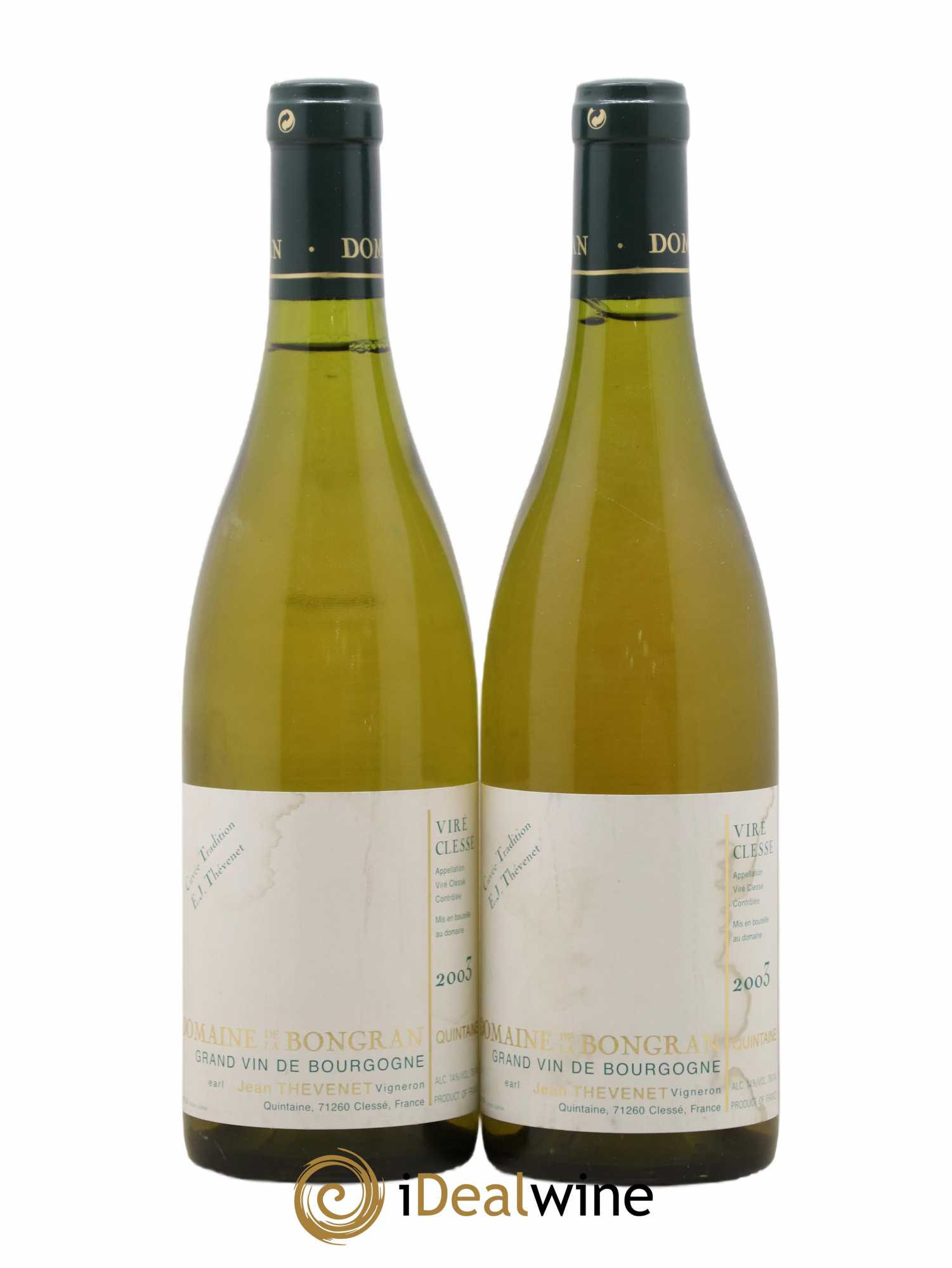 Viré-Clessé Cuvée E.J. Thevenet Domaine de la Bongran (J.Thevenet) Tradition 2003 - Lot de 2 bouteilles - 0