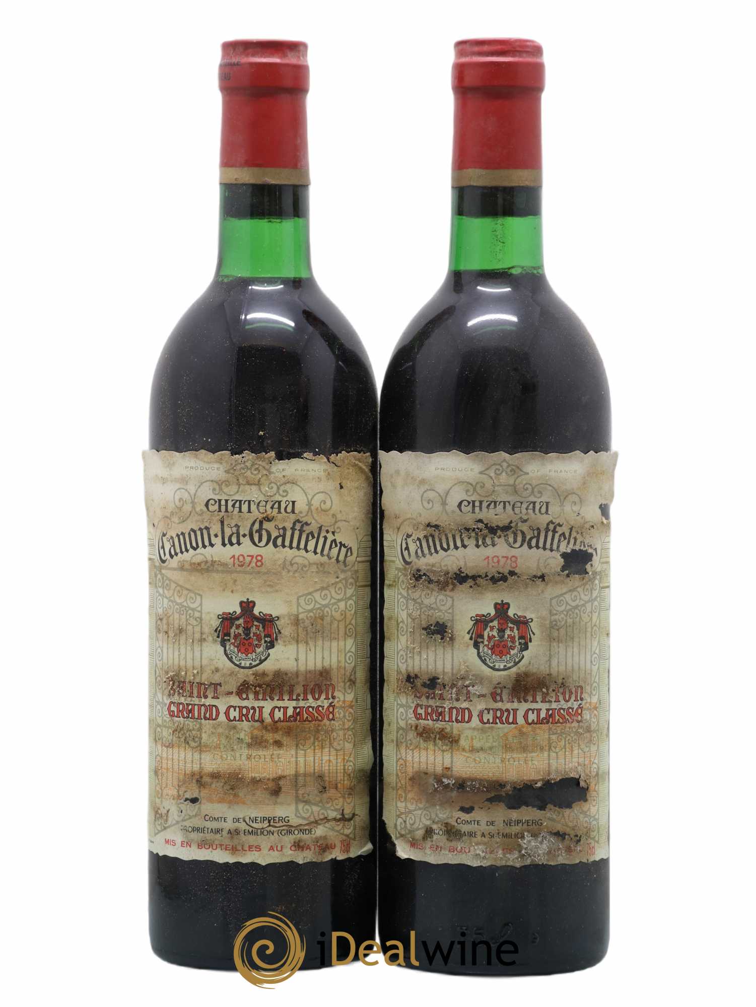 Château Canon la Gaffelière 1er Grand Cru Classé B 1978 - Lot de 2 bouteilles - 0