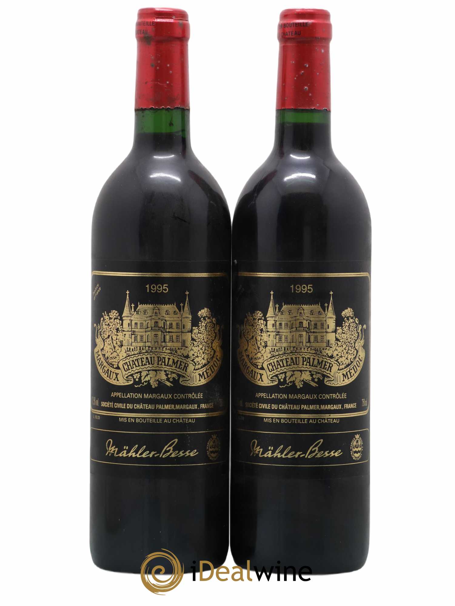 Château Palmer 3ème Grand Cru Classé 1995 - Lot de 2 bouteilles - 0