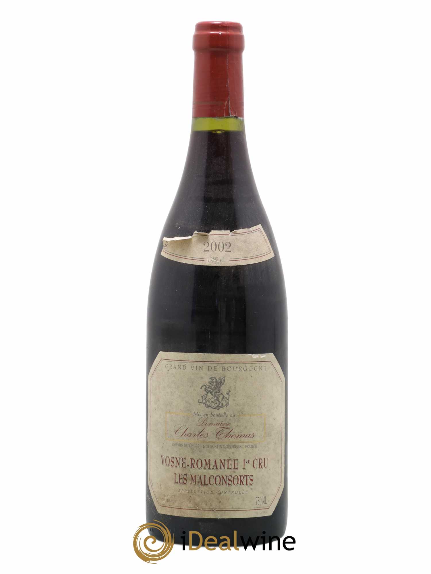 Vosne-Romanée 1er Cru Les Malconsorts Charles Thomas 2002 - Posten von 1 Flasche - 0