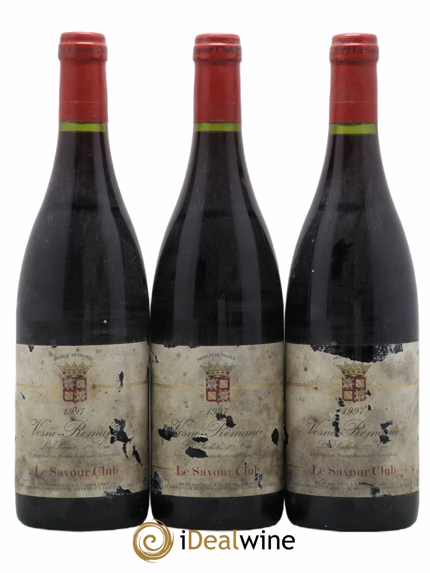 Vosne-Romanée 1er Cru Les Suchots Savour Club 1997 - Lot de 3 bouteilles - 0