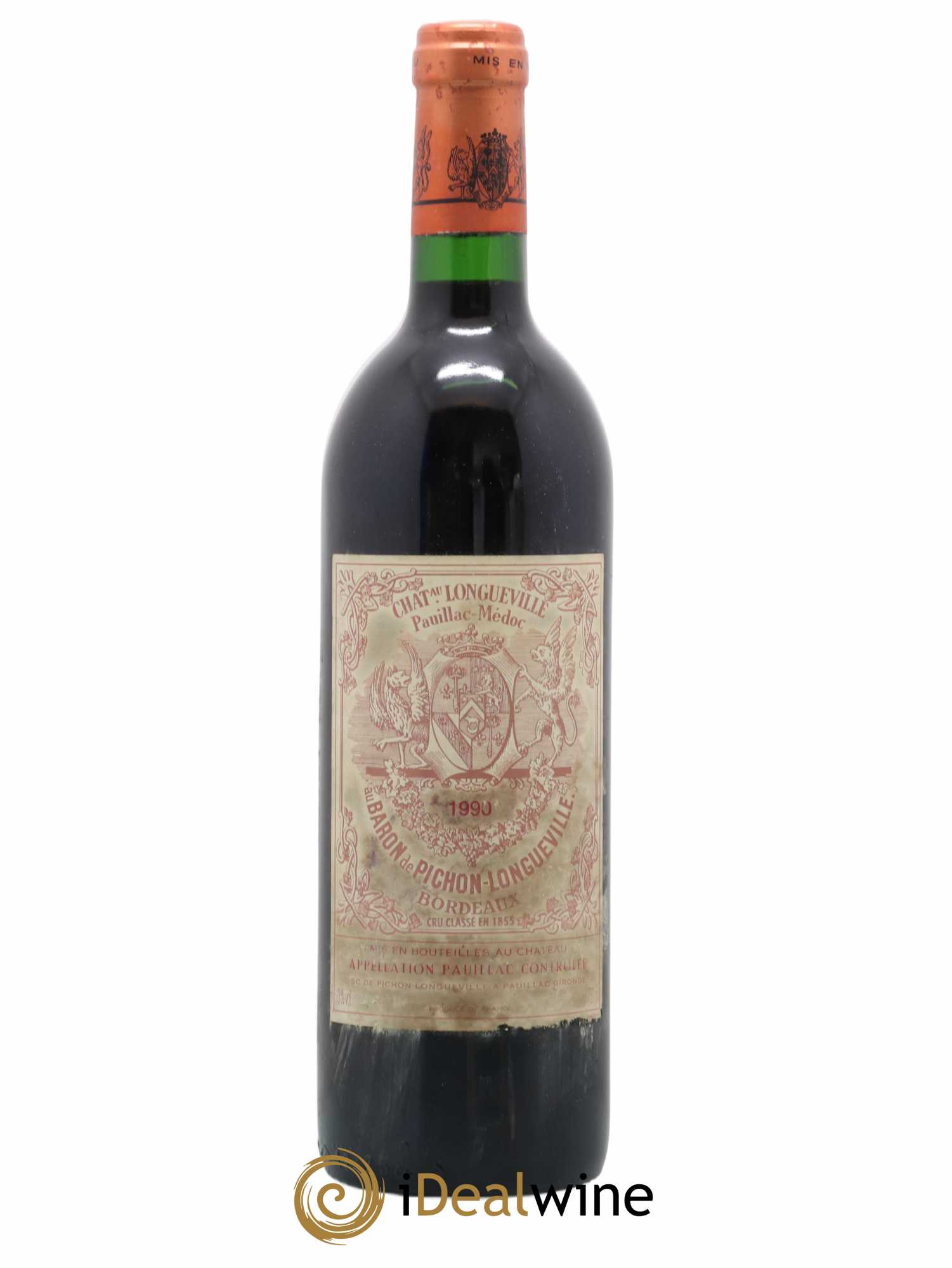 Pichon Longueville Baron 2ème Grand Cru Classé 1990 - Lot de 1 bouteille - 0