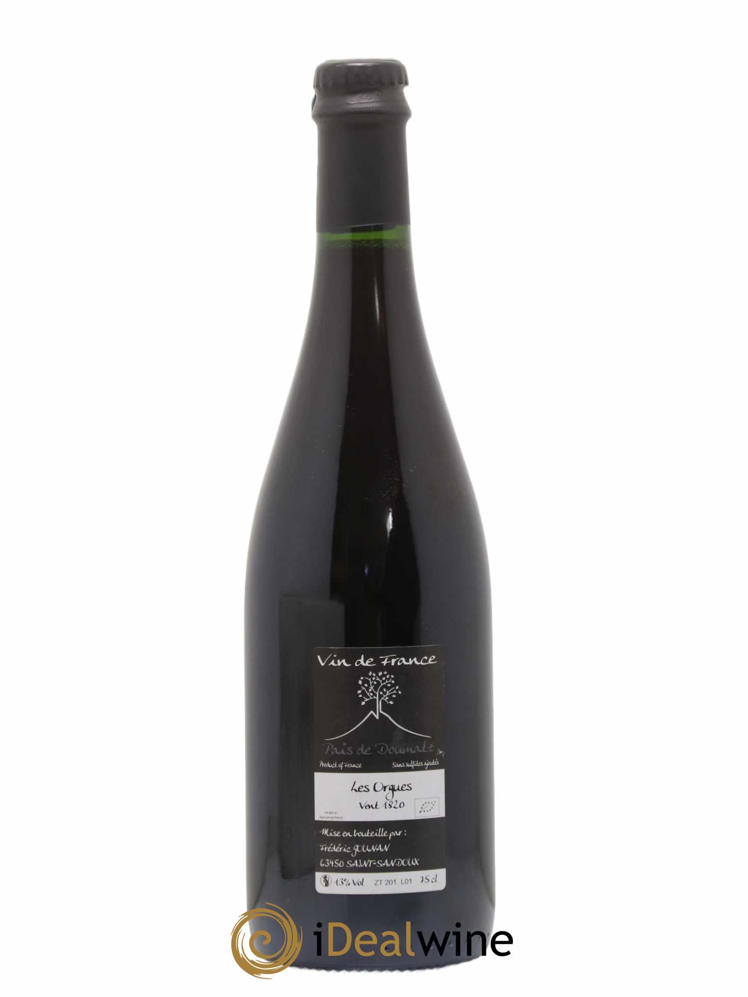 Vin de France Les Orgues Vignoble de l'Arbre Blanc 2018 - Lot de 1 bouteille - 1