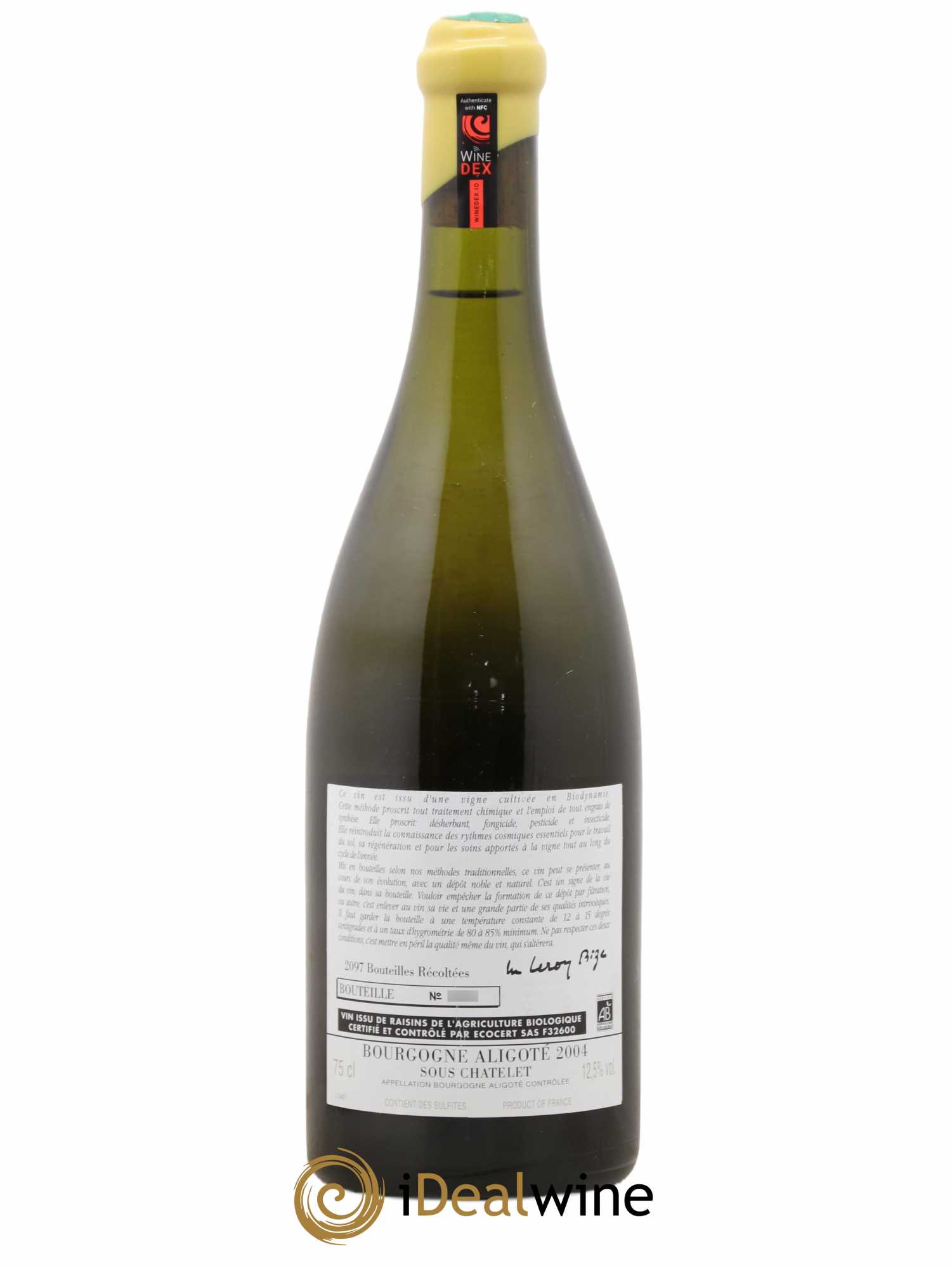 Bourgogne Aligoté Sous Chatelet d'Auvenay (Domaine) 2004 - Lot de 1 bouteille - 1