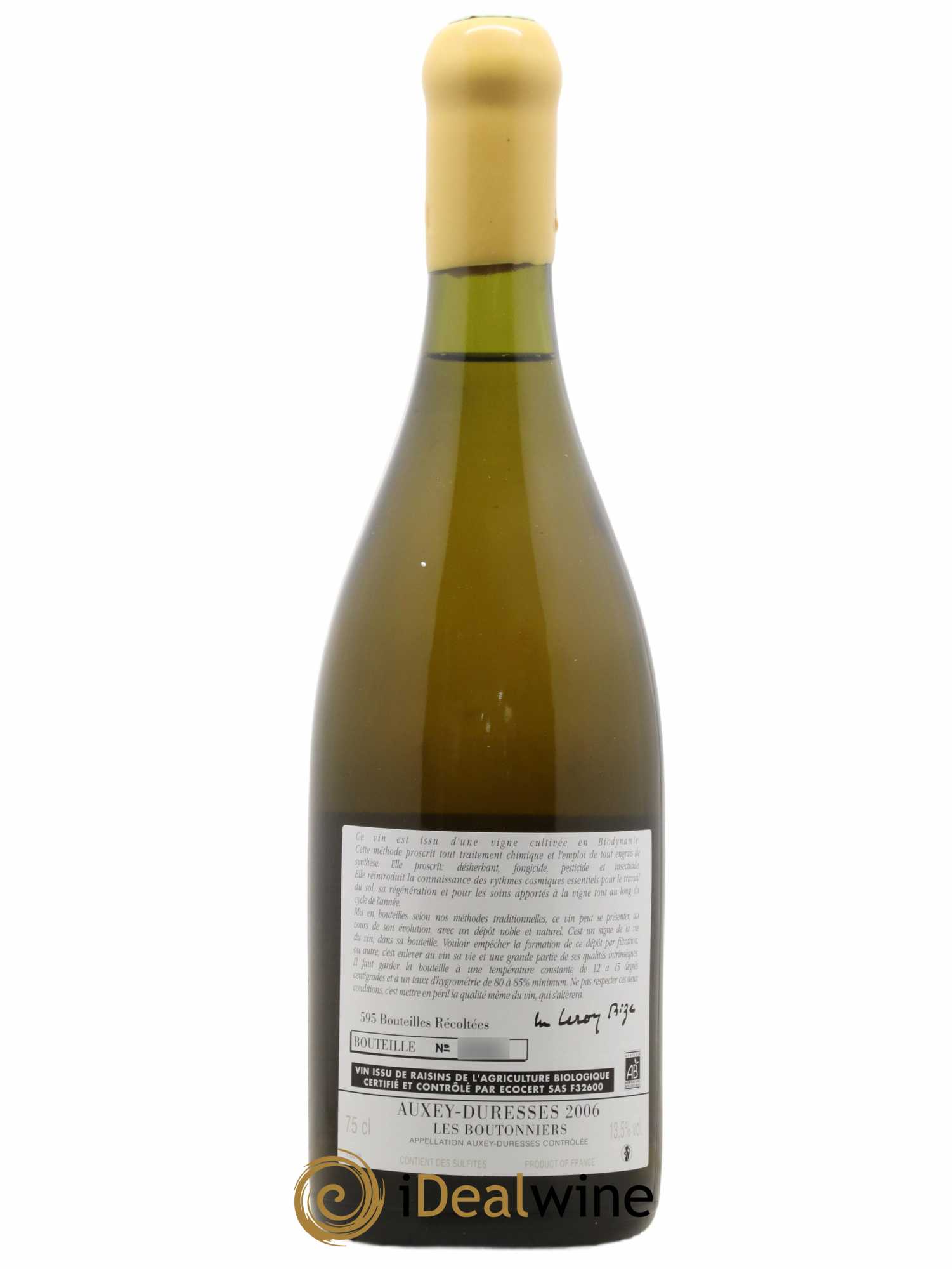 Auxey-Duresses Les Boutonniers d'Auvenay (Domaine) 2006 - Lot de 1 bouteille - 1