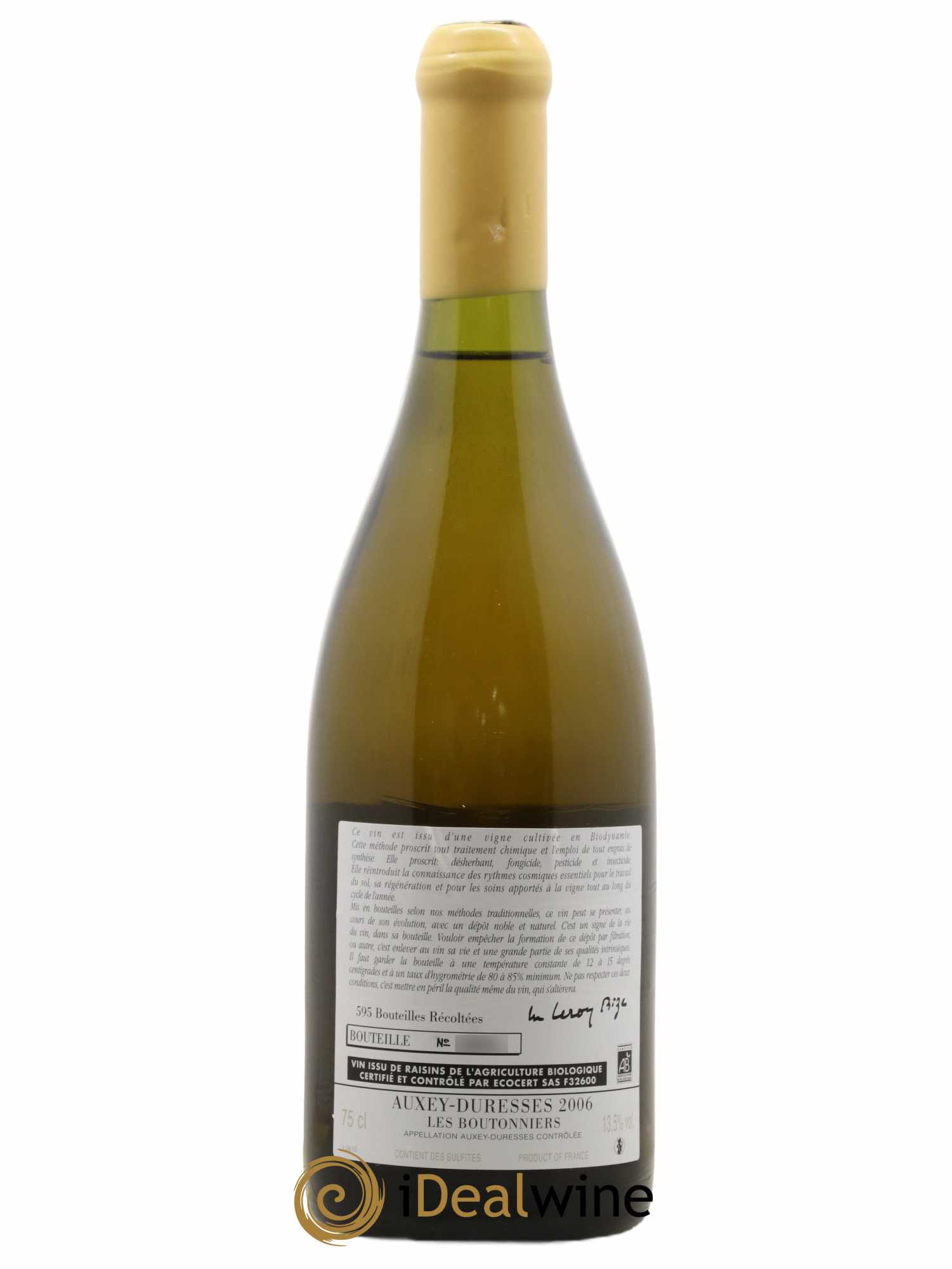 Auxey-Duresses Les Boutonniers d'Auvenay (Domaine) 2006 - Lot de 1 bouteille - 1