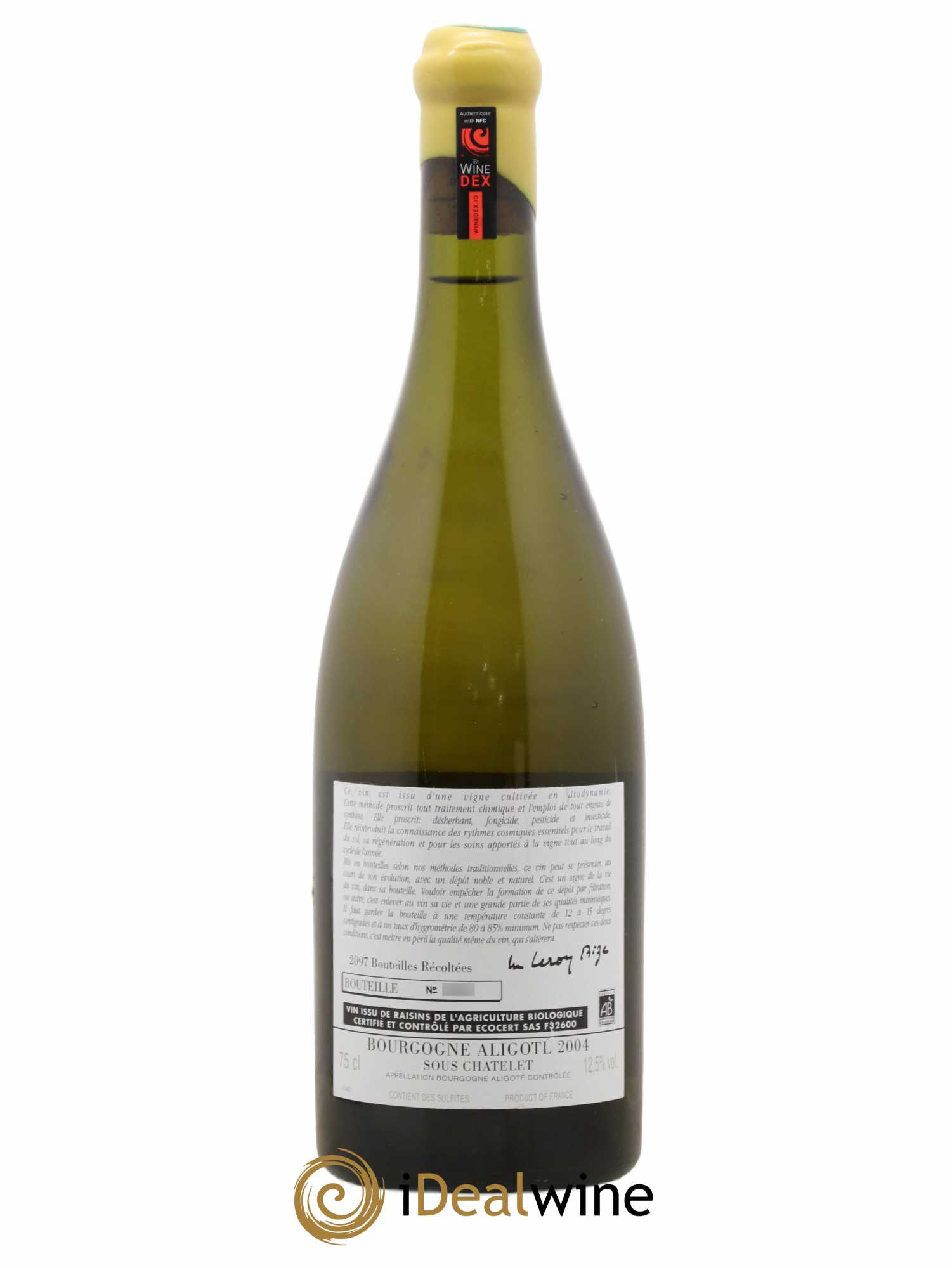 Bourgogne Aligoté Sous Chatelet d'Auvenay (Domaine) 2004 - Lot de 1 bouteille - 1