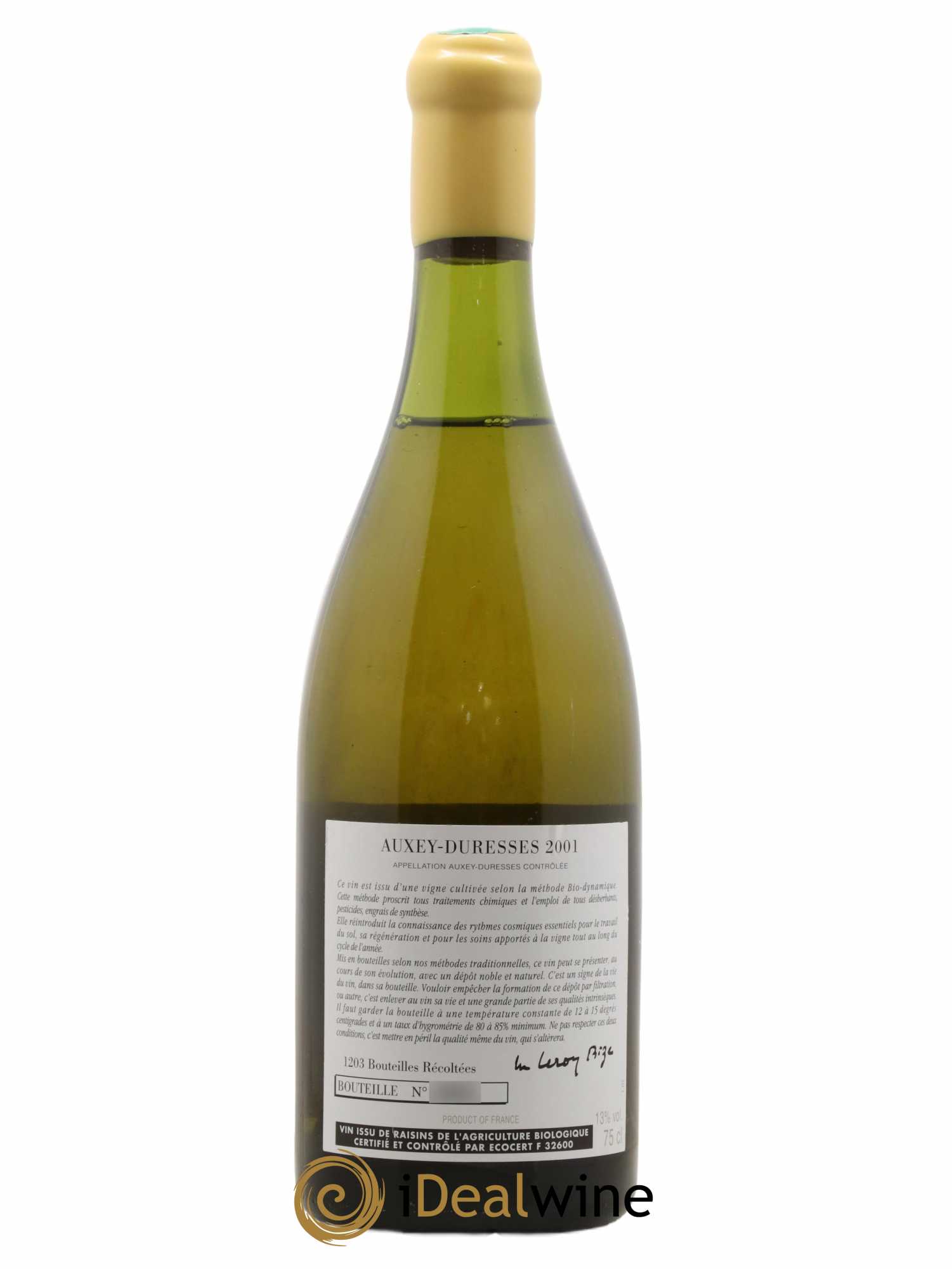Auxey-Duresses d'Auvenay (Domaine) 2001 - Lot de 1 bouteille - 1