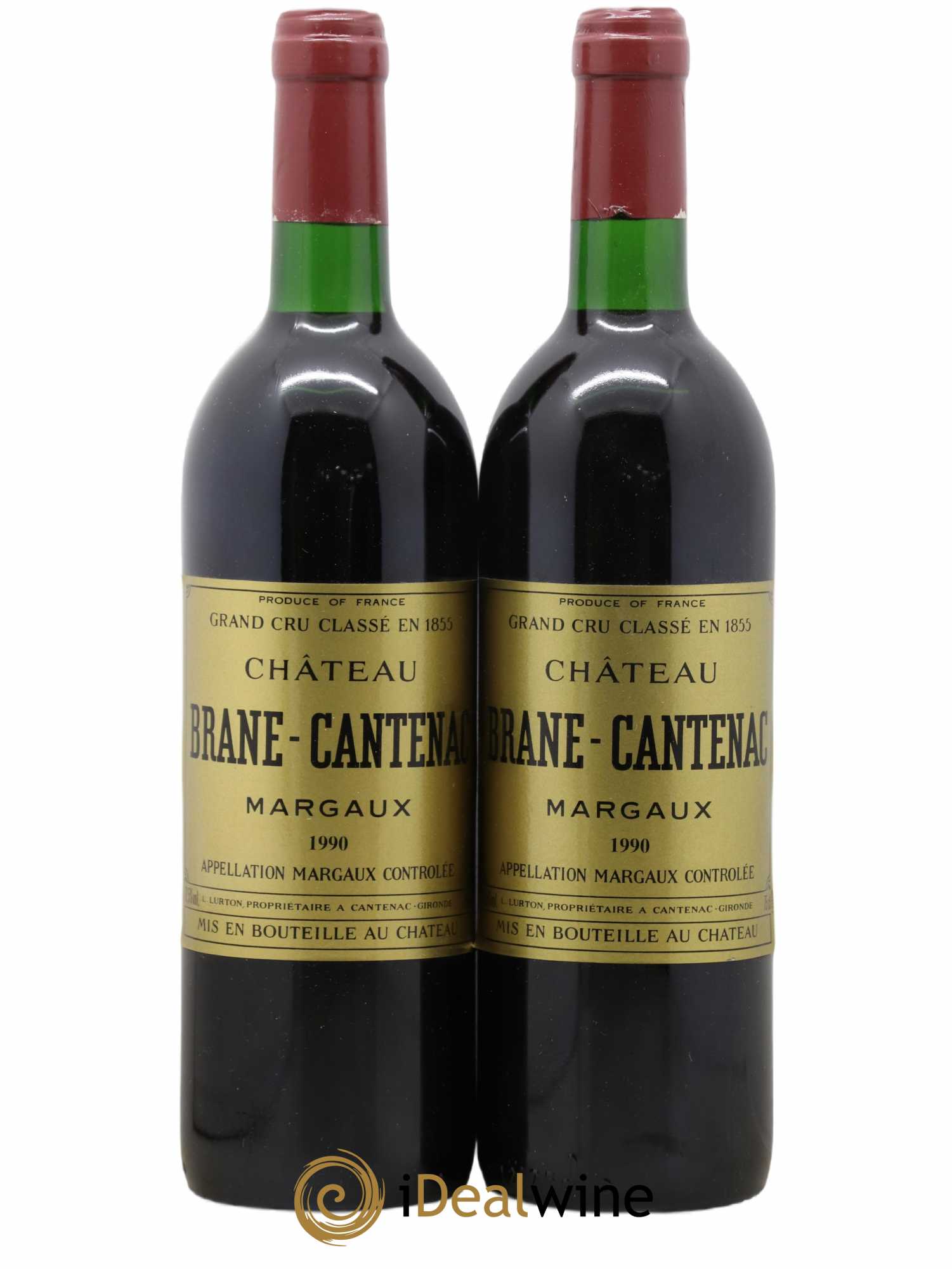 Château Brane Cantenac 2ème Grand Cru Classé 1990 - Lot de 2 bouteilles - 0