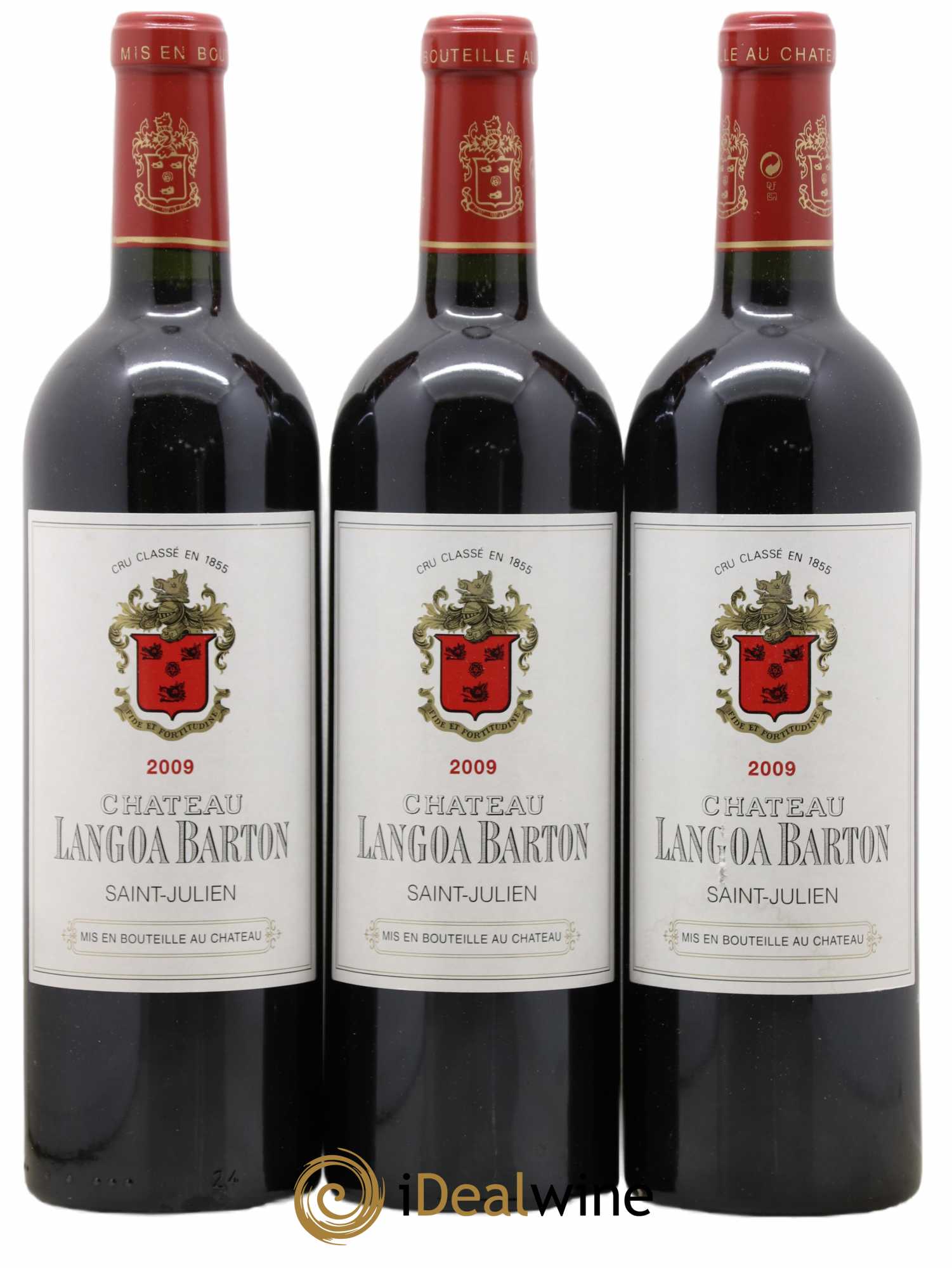 Château Langoa Barton 3ème Grand Cru Classé 2009 - Lot de 3 bouteilles - 0