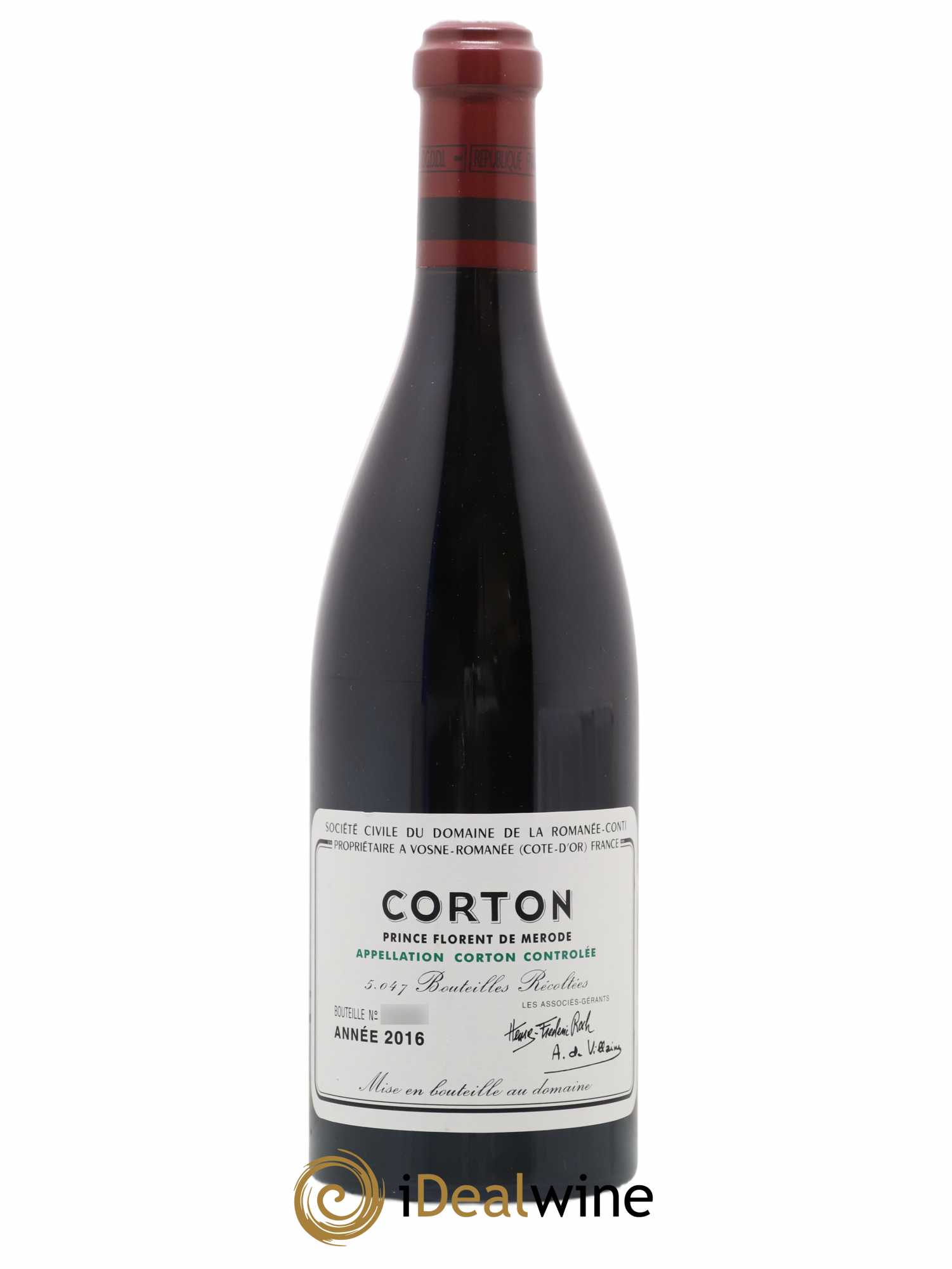 Corton Grand Cru Domaine de la Romanée-Conti 2016 - Lot de 1 bouteille - 0