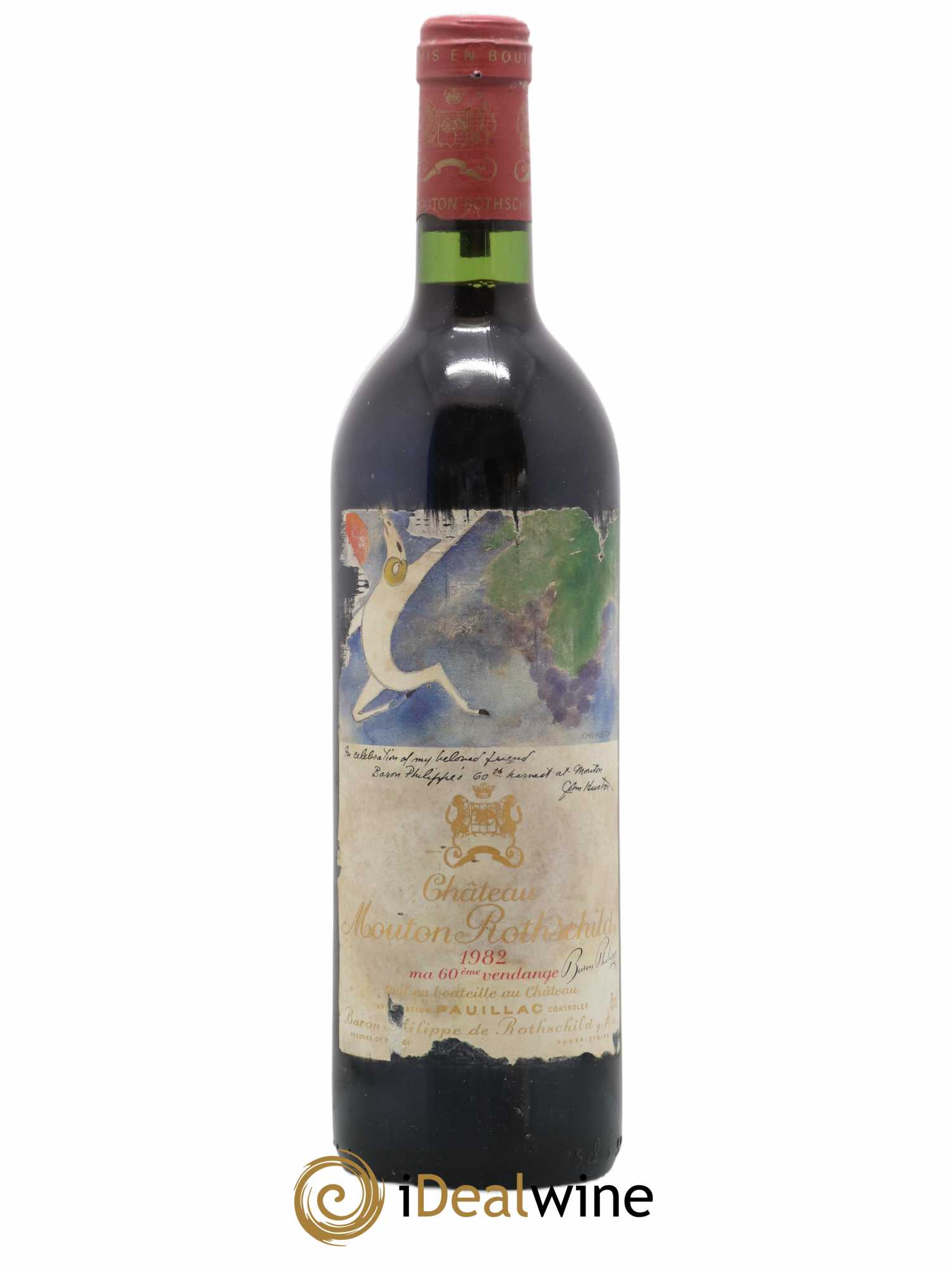 Château Mouton Rothschild 1er Grand Cru Classé 1982 - Lot de 1 bouteille - 0