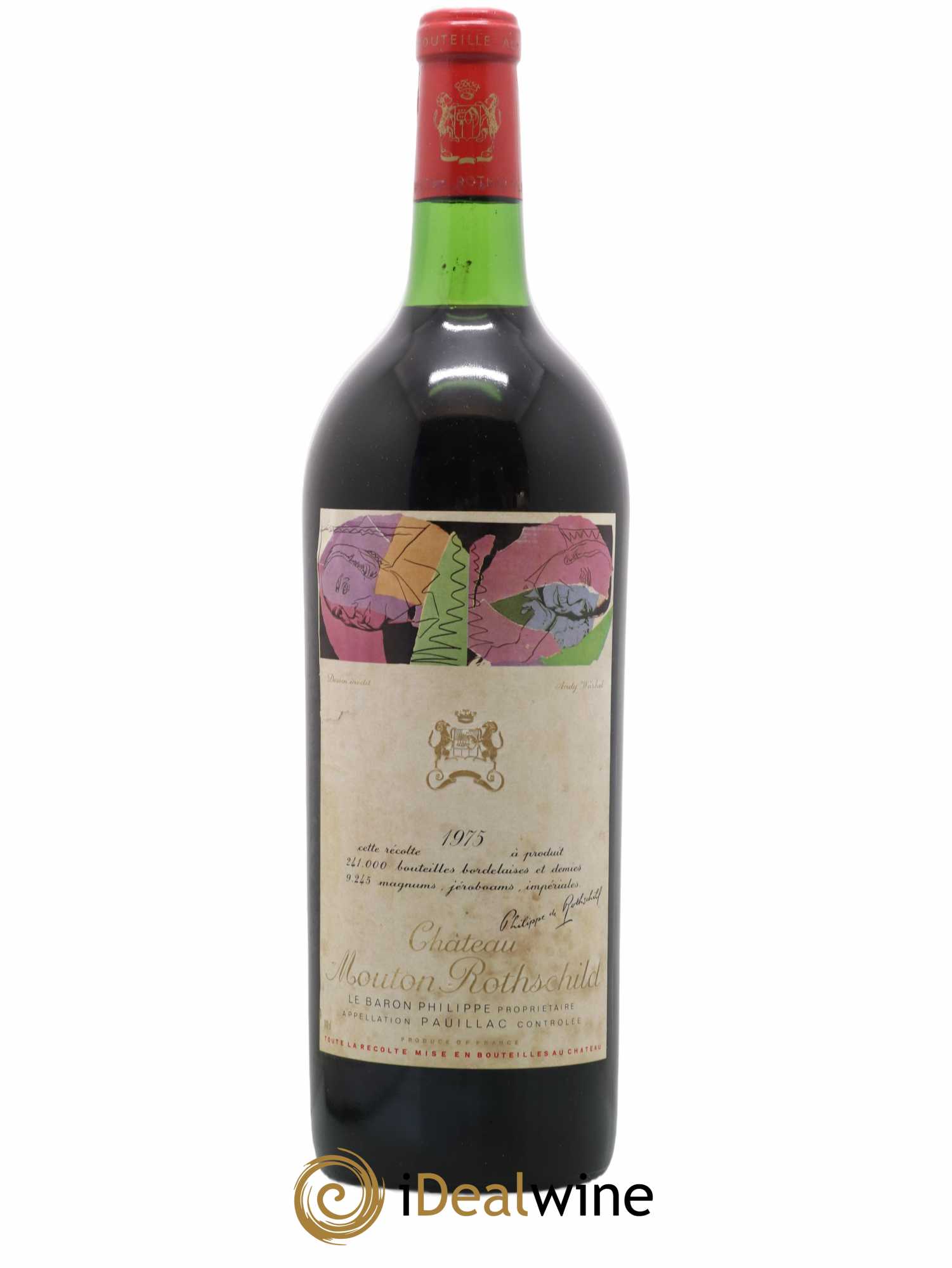 Château Mouton Rothschild 1er Grand Cru Classé 1975 - Lot de 1 magnum - 0