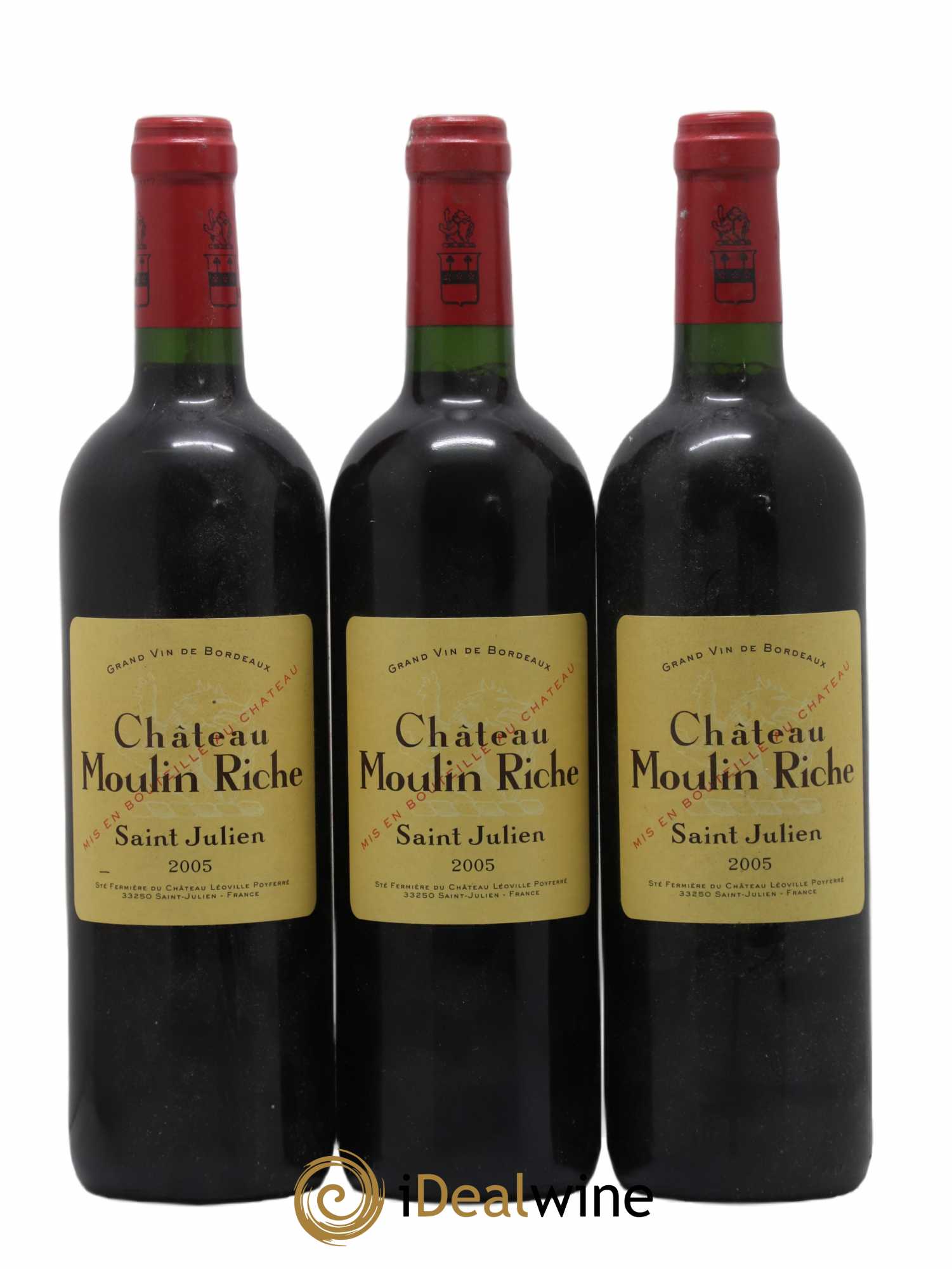Château Moulin Riche 2005 - Lot de 3 bouteilles - 0