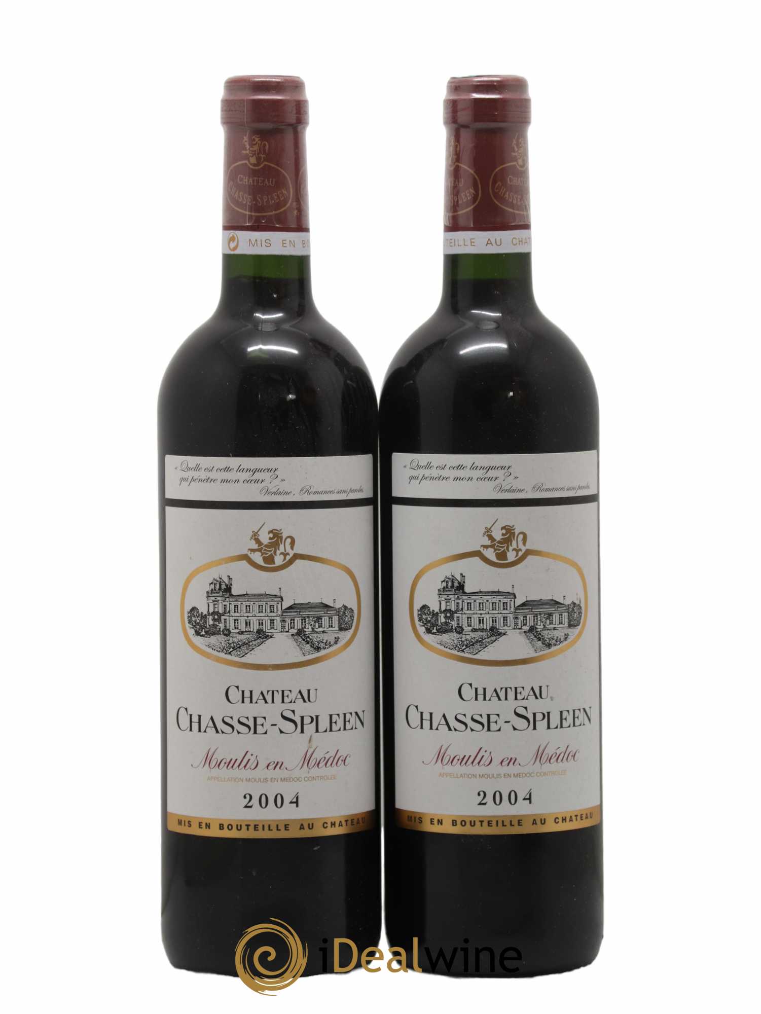 Château Chasse Spleen 2004 - Lot de 2 bouteilles - 0